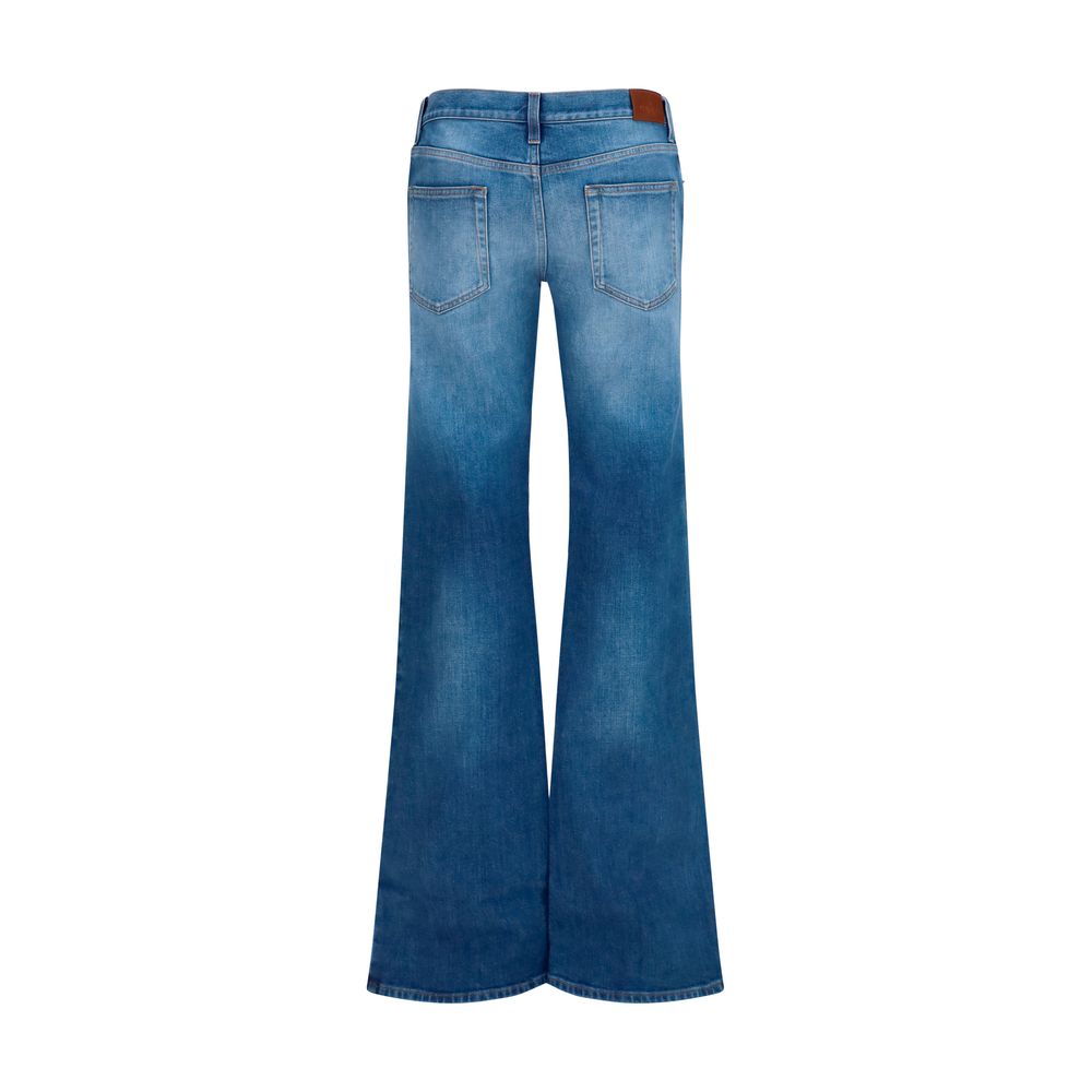 Gucci Stretch Denim Jeans met Horsebit Detail
