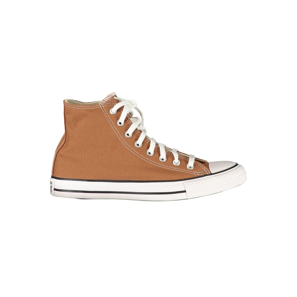 Converse High-Top Sneakers Bruin met Contrasterende Zool