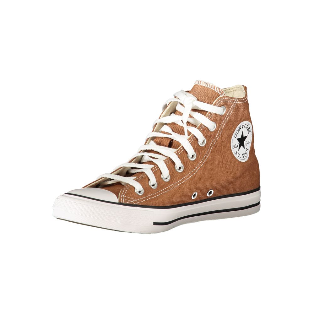 Converse High-Top Sneakers Bruin met Contrasterende Zool