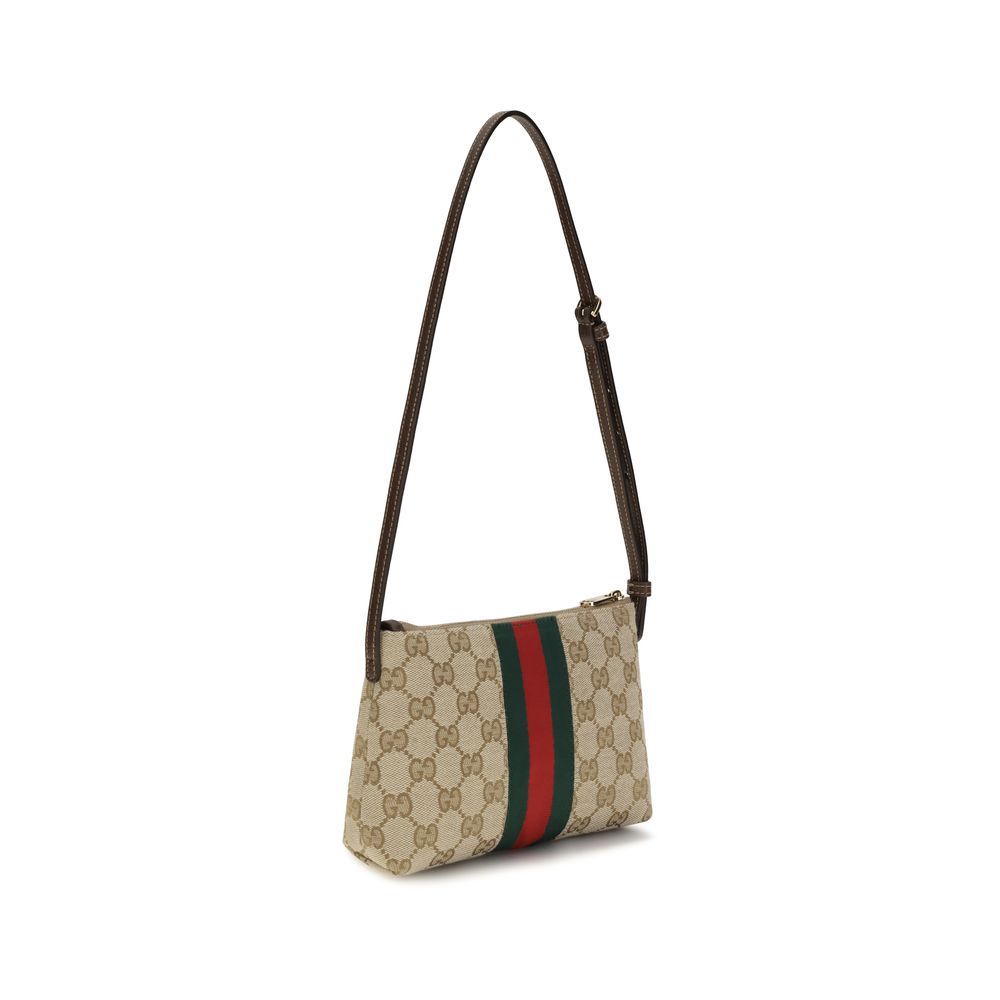 Gucci GG Print Schoudertas met Horsebit Detail
