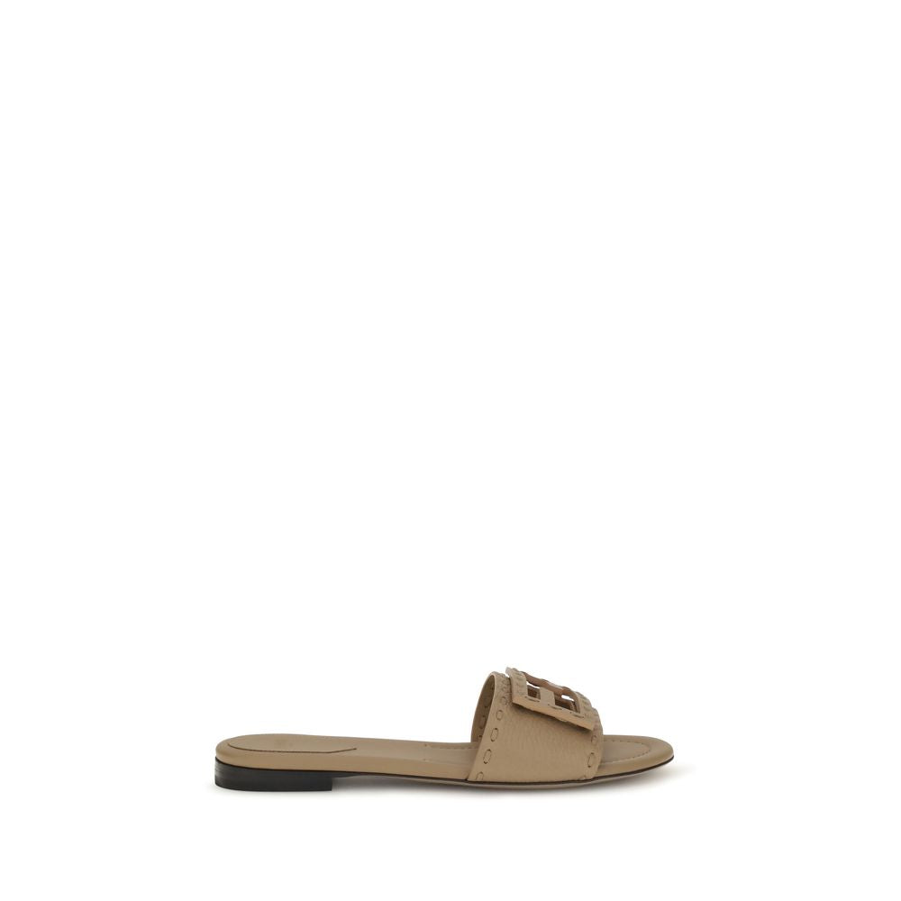 Fendi bos taurus kalfslederen sandalen ambachtelijk