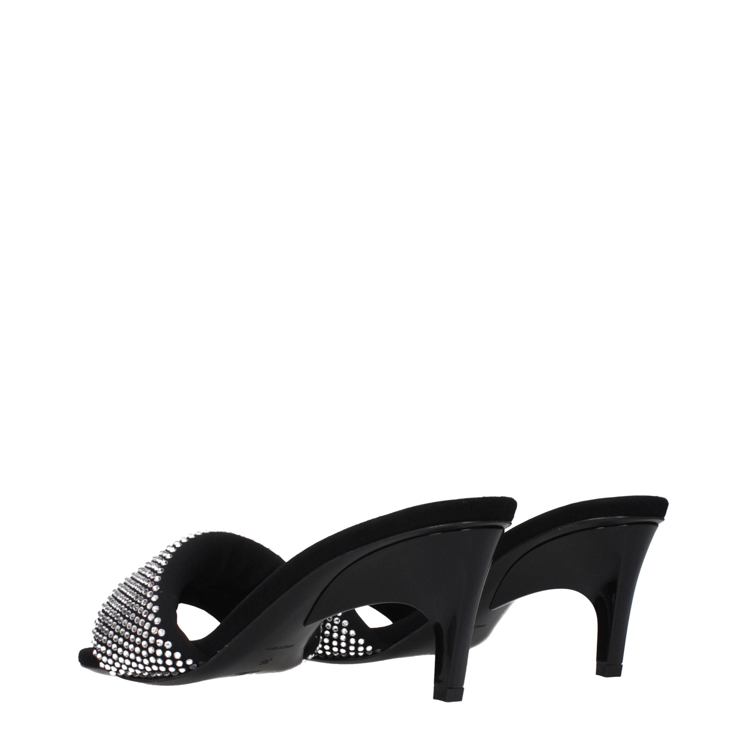 Prada Matte Black Studded Stiletto Sandals