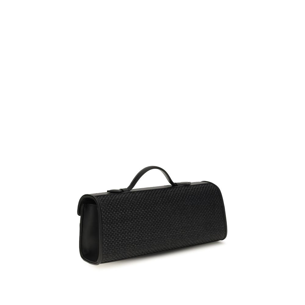 Savette signature symmetry pochette raffia handtas
