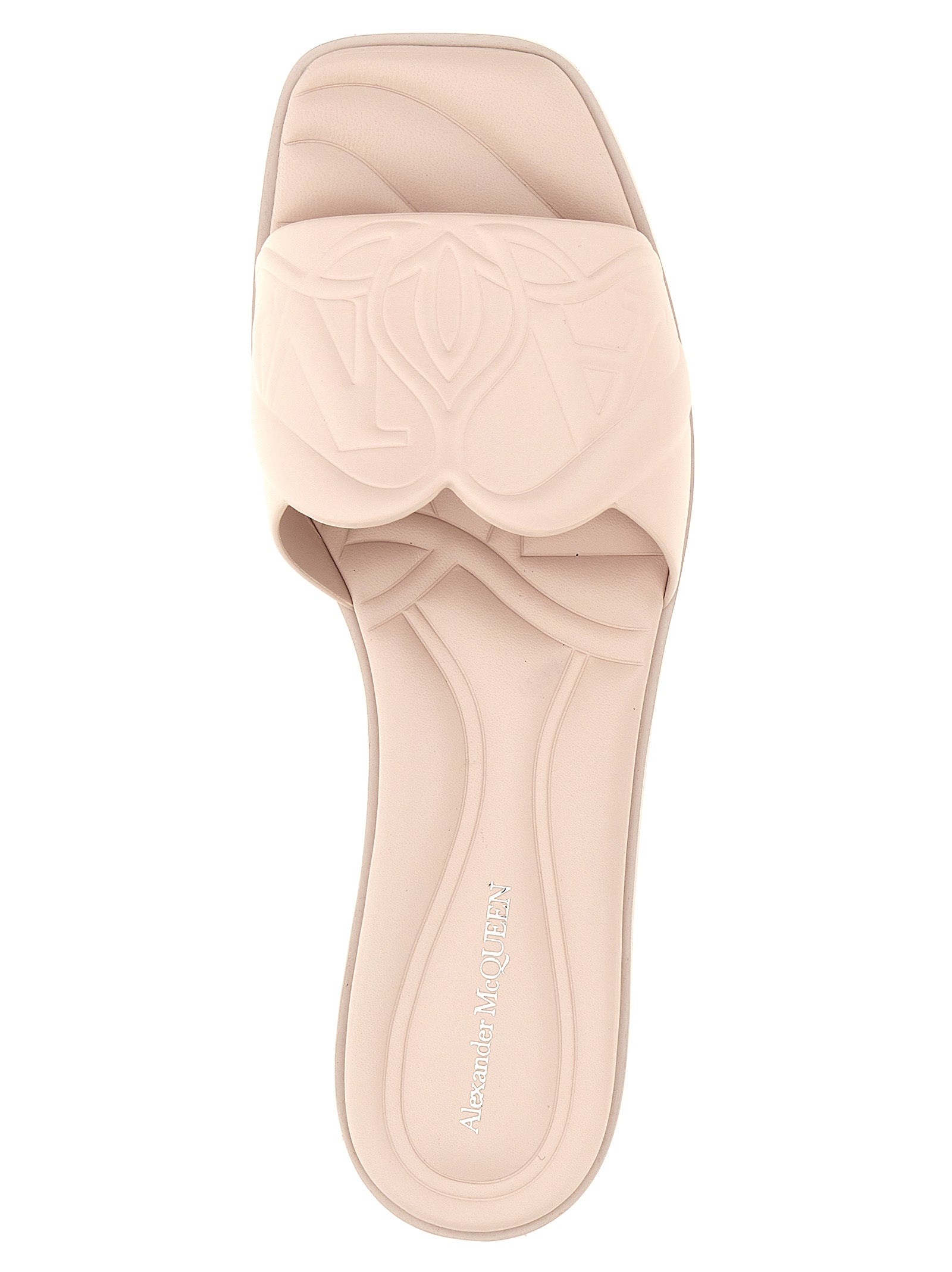 Alexander McQueen Multicolor Calfskin Seal Slides