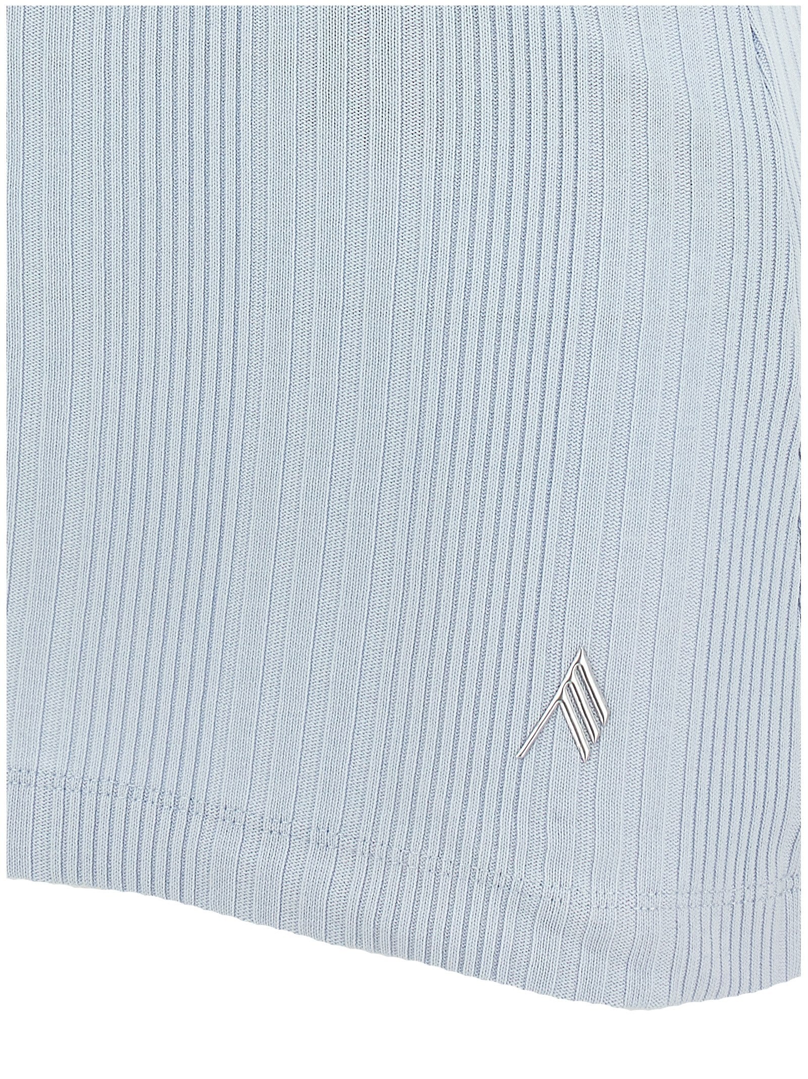 The Attico Ribbed Logo Tank Top