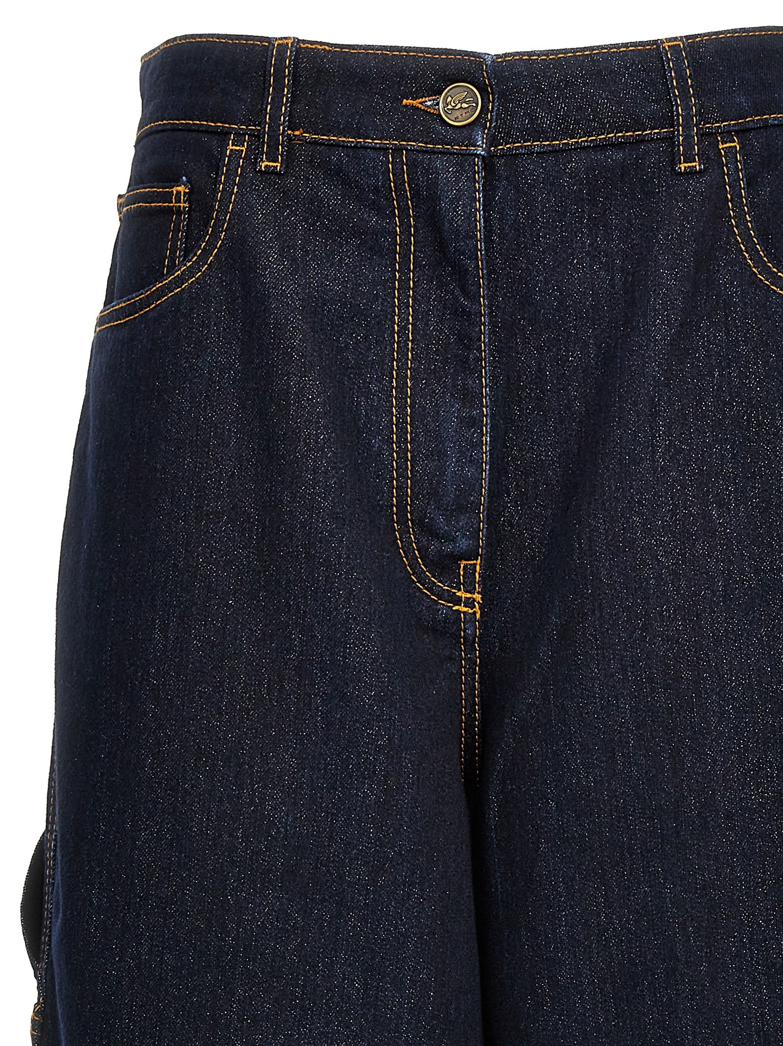 Etro Sparkling Patchwork Embellished Elegance Jeans