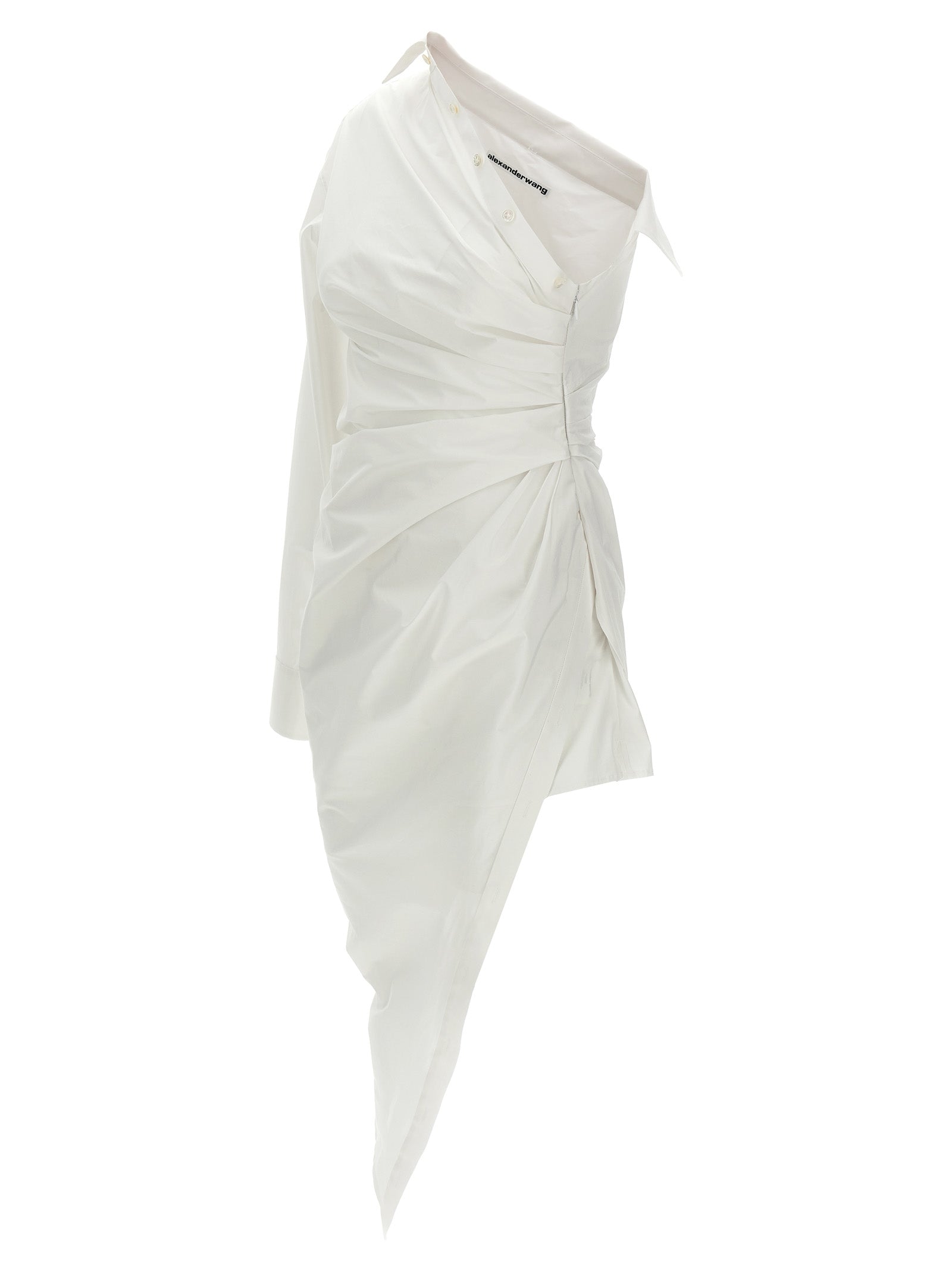Alexander Wang OneShoulder Asymmetrical Draped Dress
