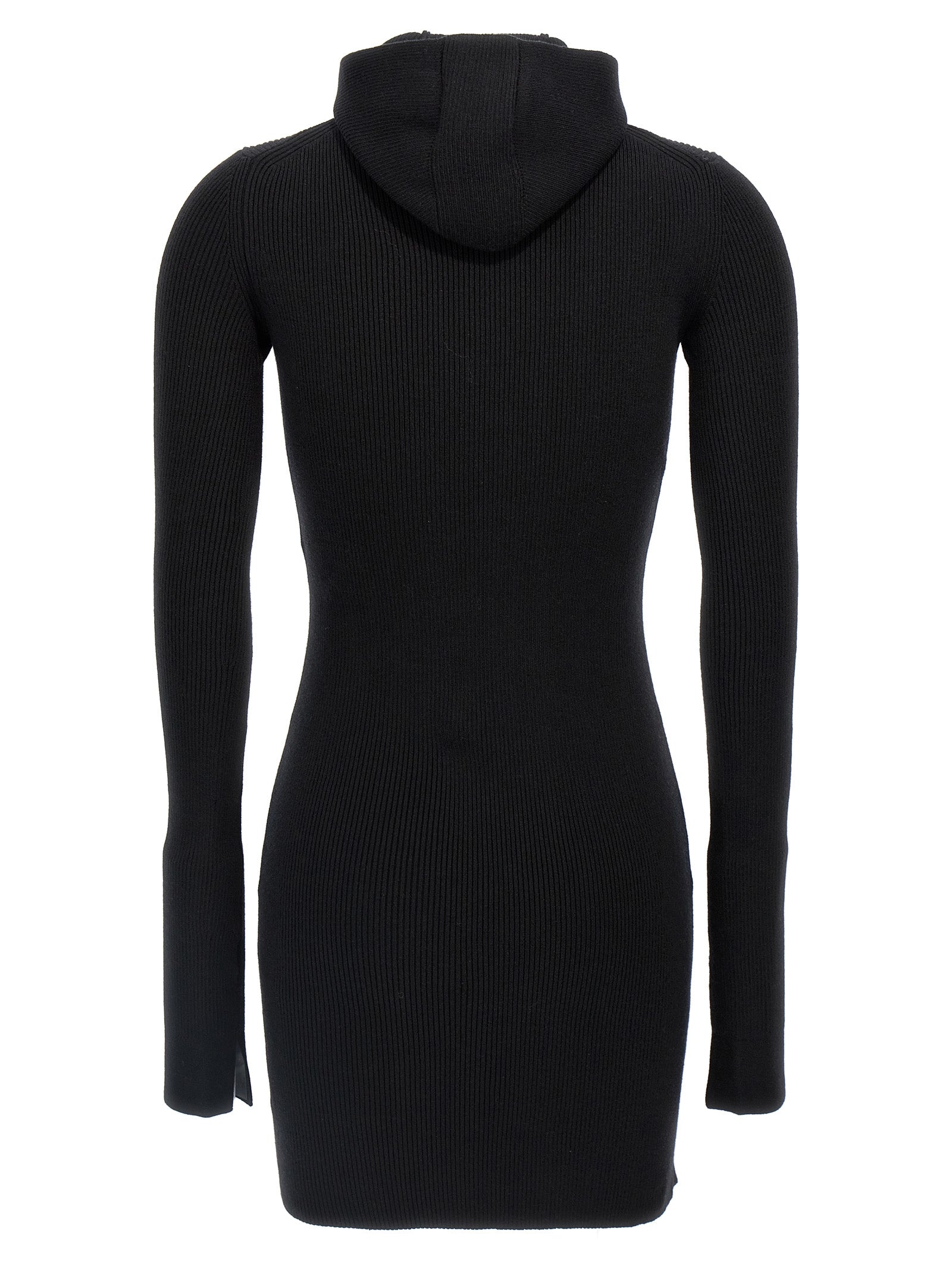 Fendi Ribbed Hooded Dress