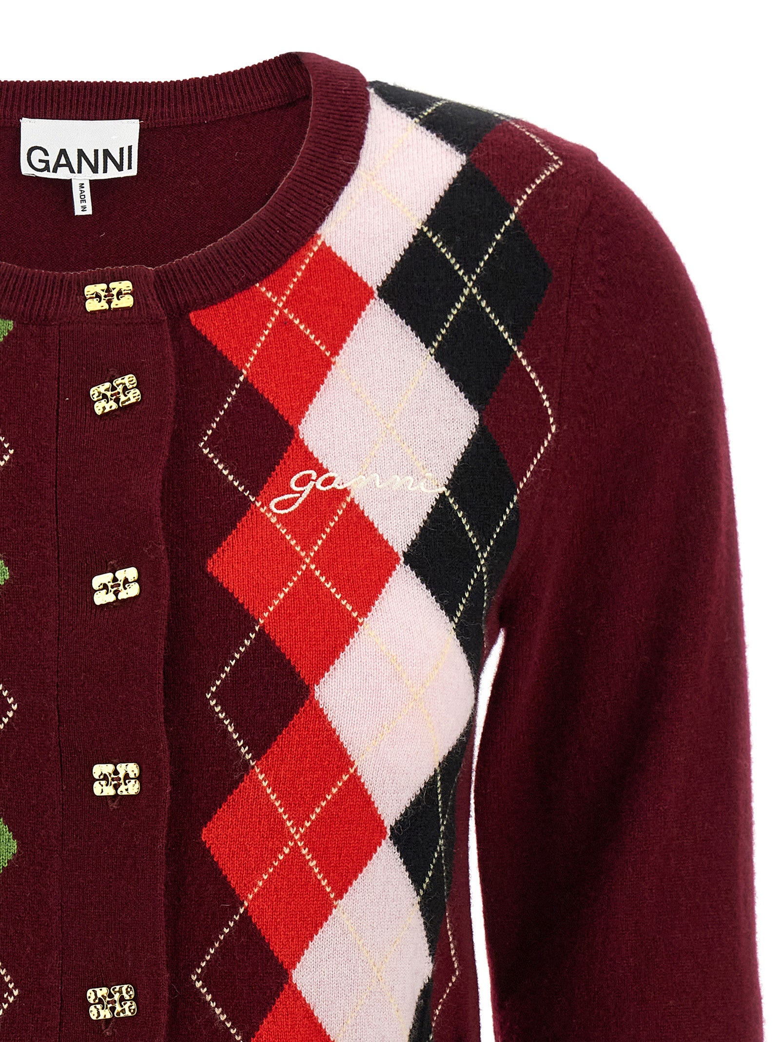 Ganni Contemporary Heritage Knitwear Collection Cardigan