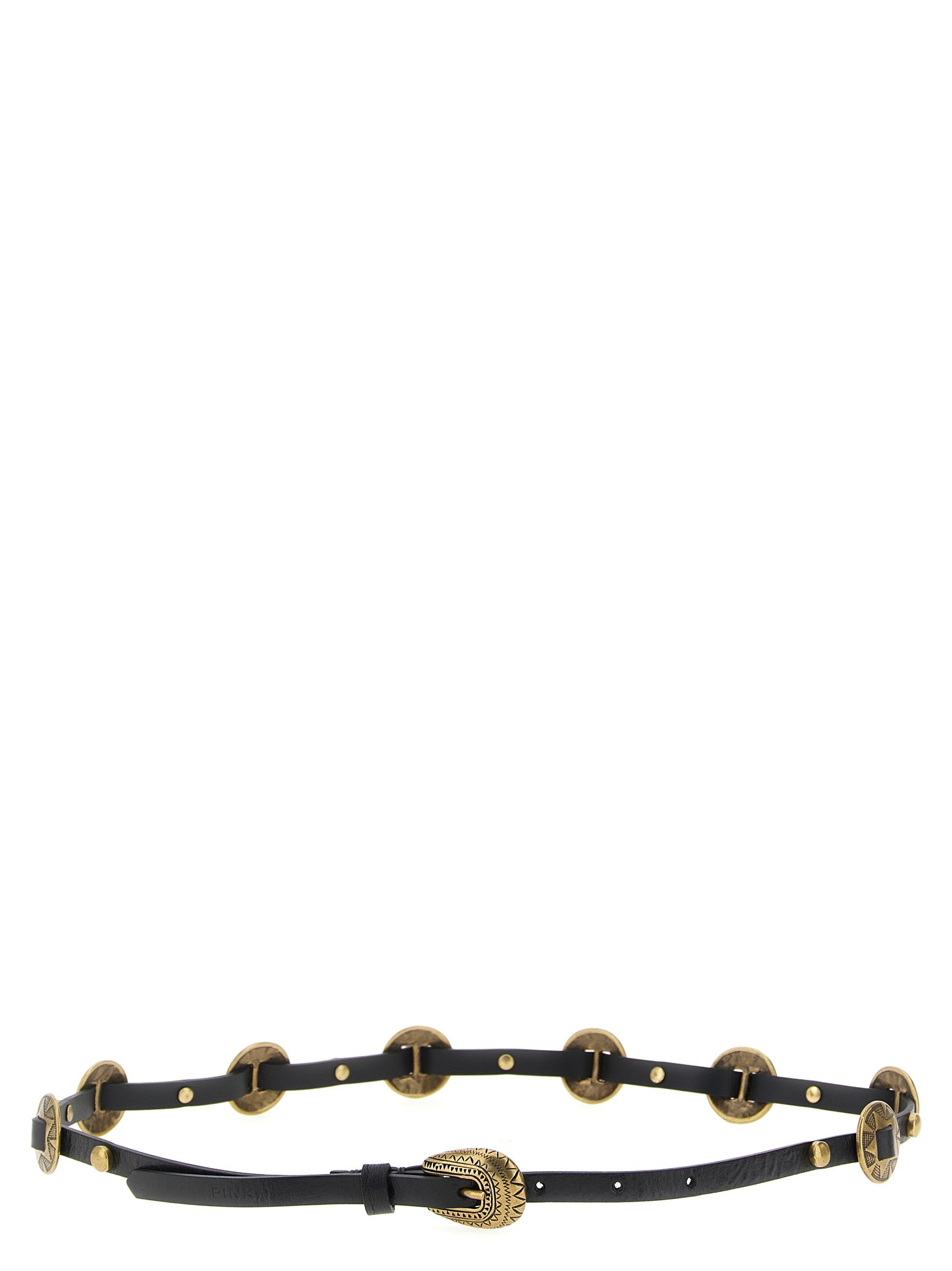 PINKO Calfskin Thin Belt Belt