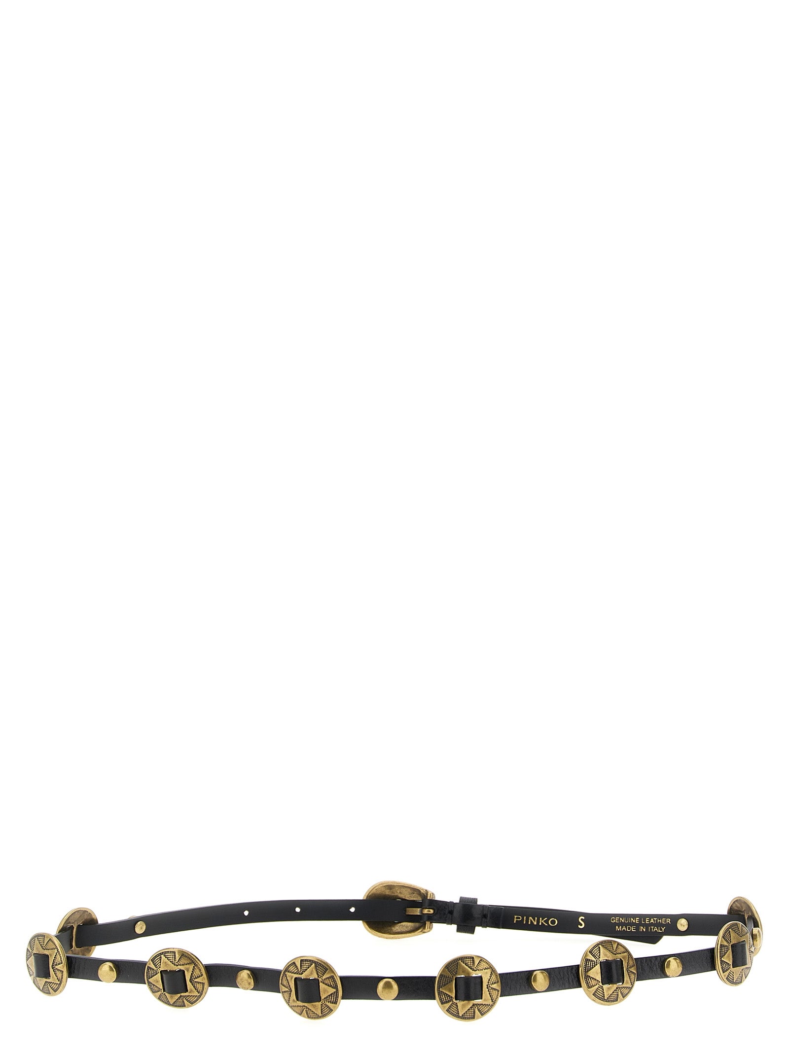 PINKO Calfskin Thin Belt Belt