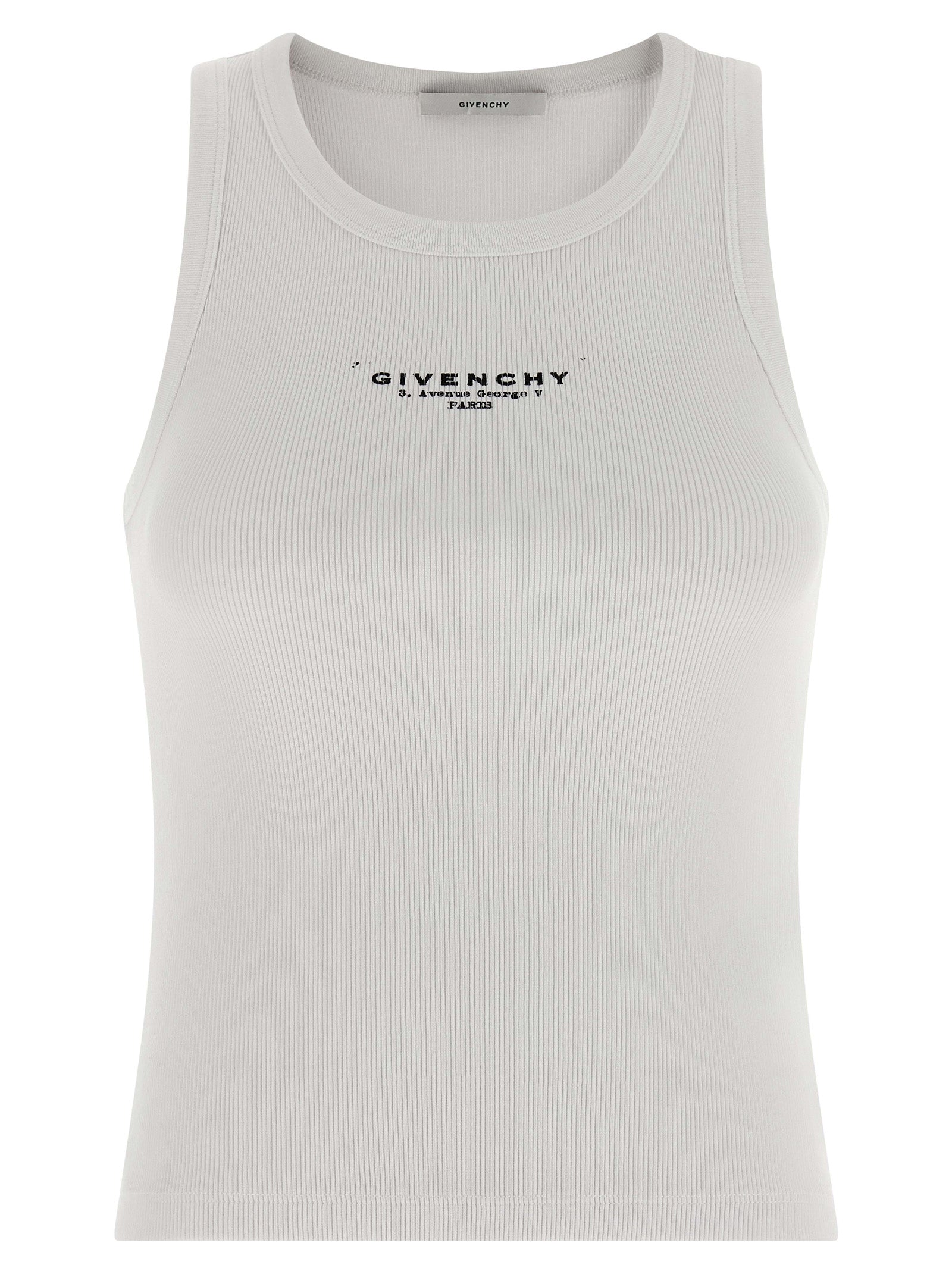 Givenchy Signature Detailing Graphic Sleeveless T-Shirt