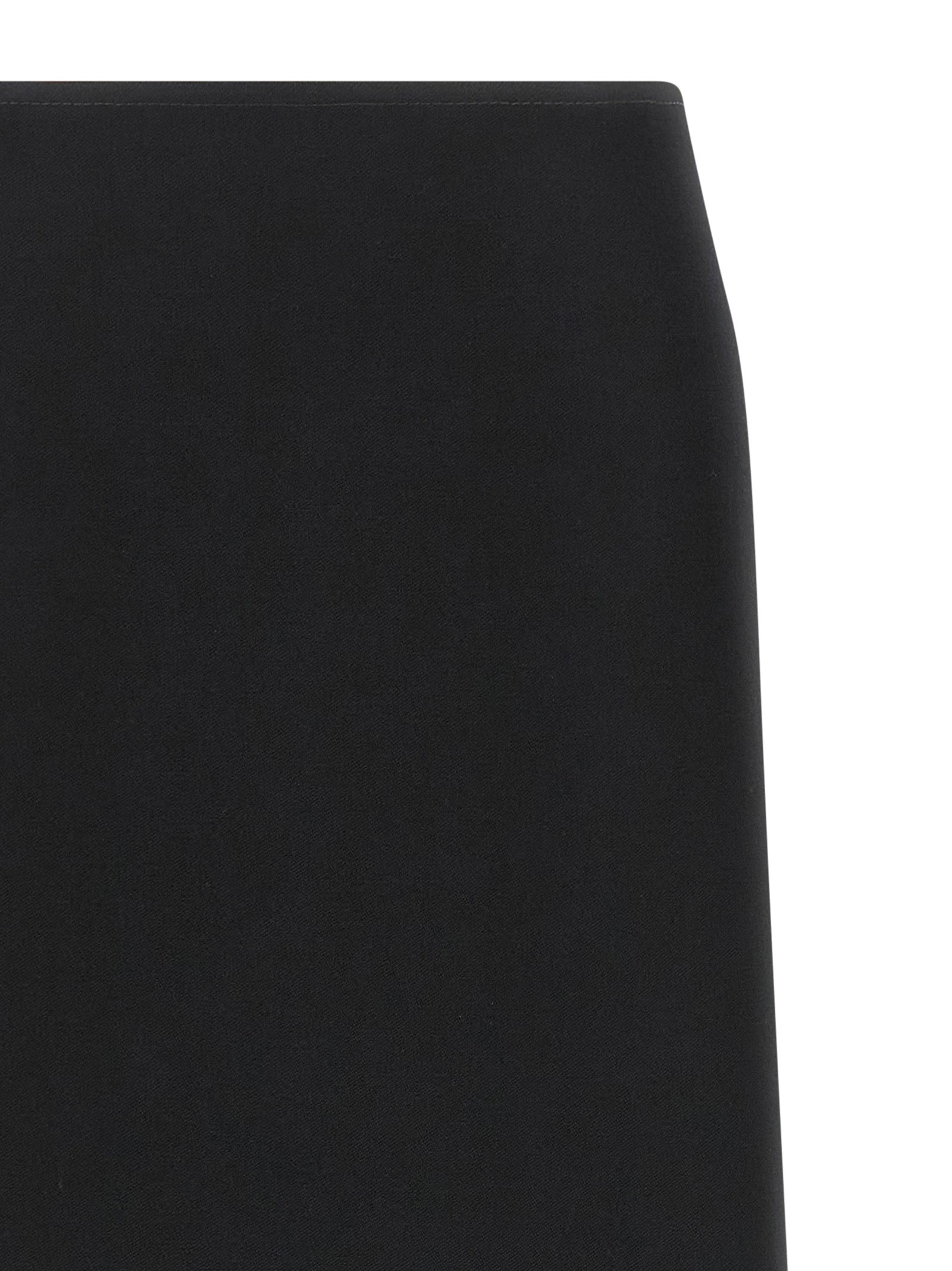 Fendi Virgin Wool Midi Skirt Skirt