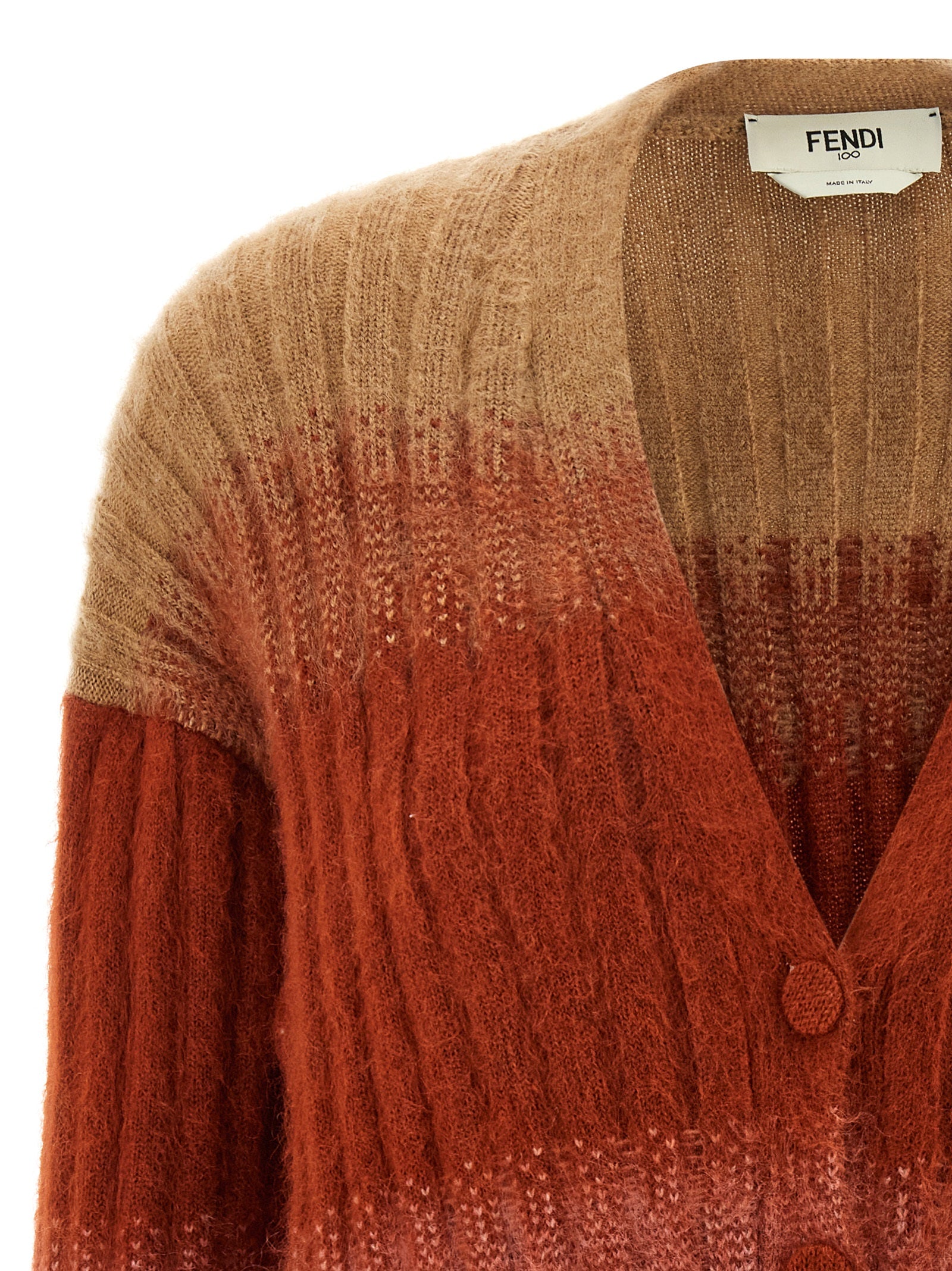Fendi Zucca Intarsia Cardigan