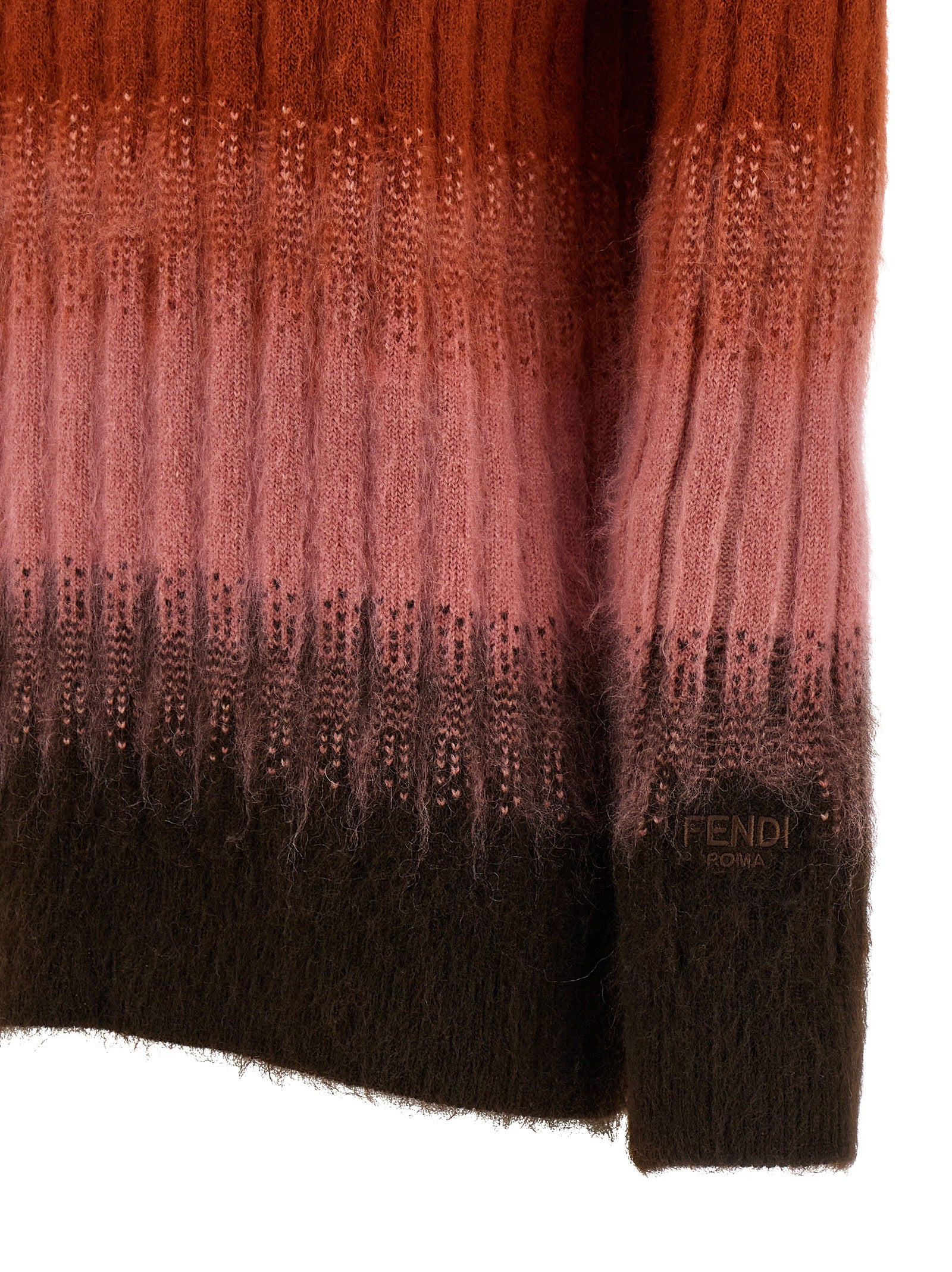 Fendi Vanisé Ribbed Knitwear Collection Cardigan