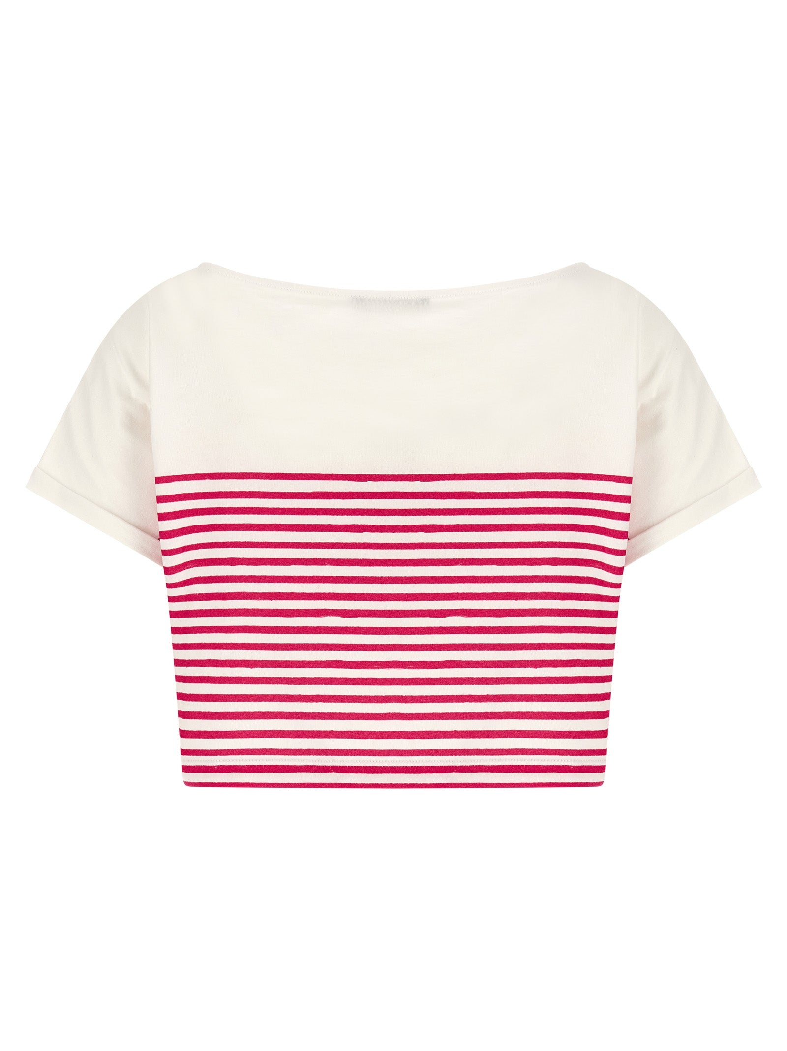Balmain Marinière Cropped T-Shirt
