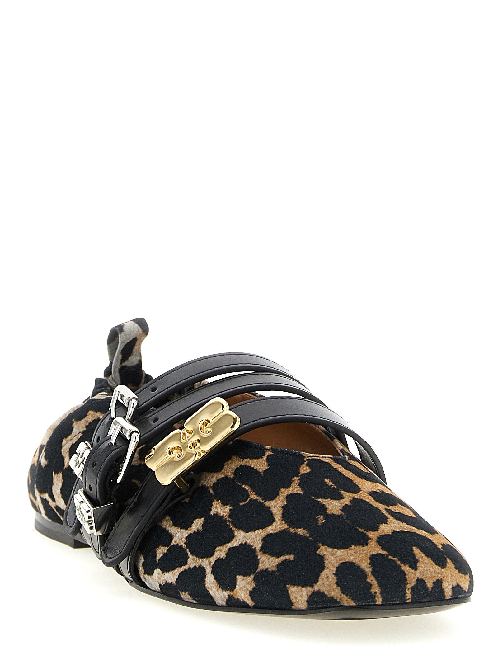Ganni Sue Triple Ballet Flats