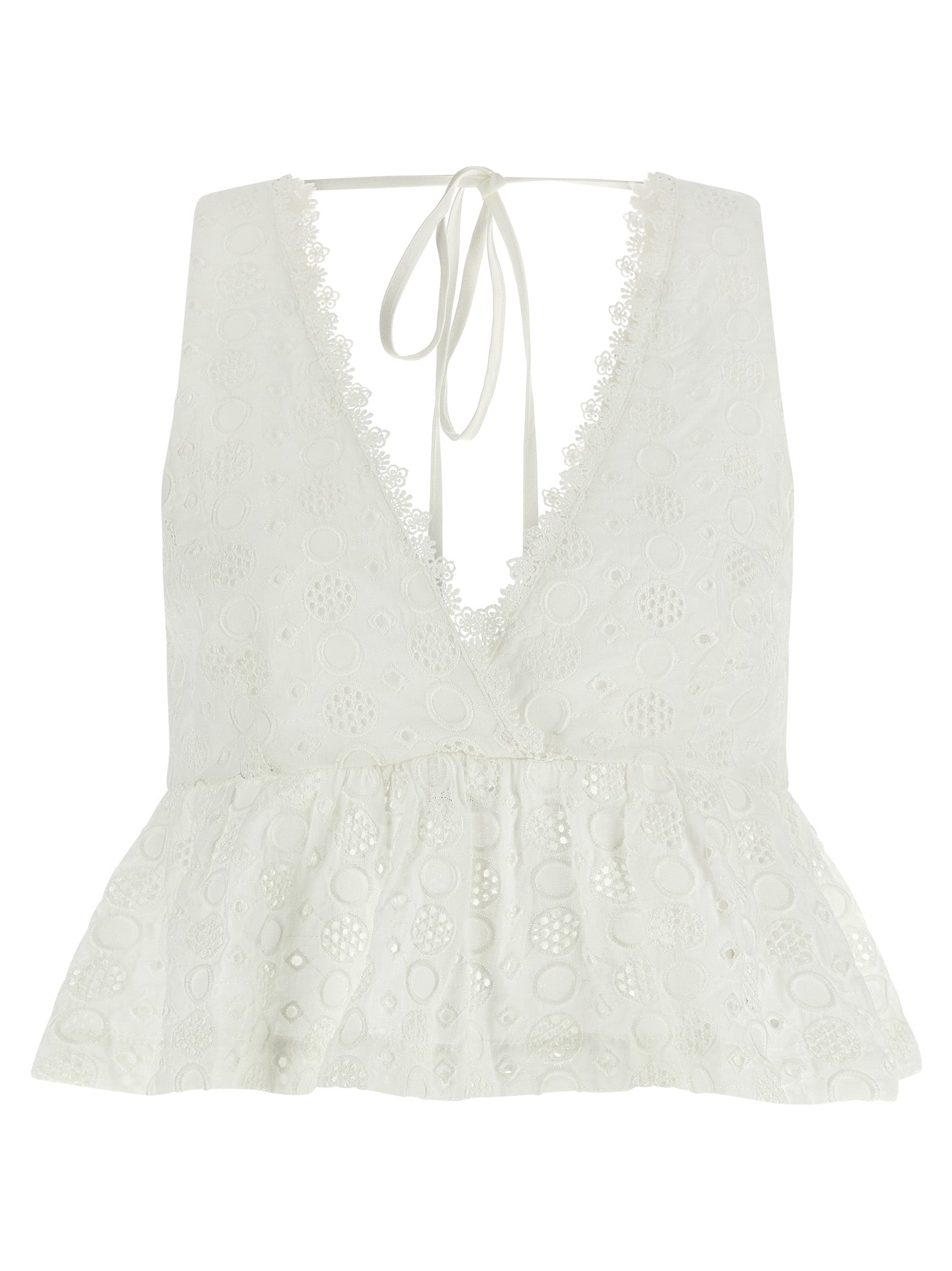 PINKO Kiersten Cropped Top Sleeveless