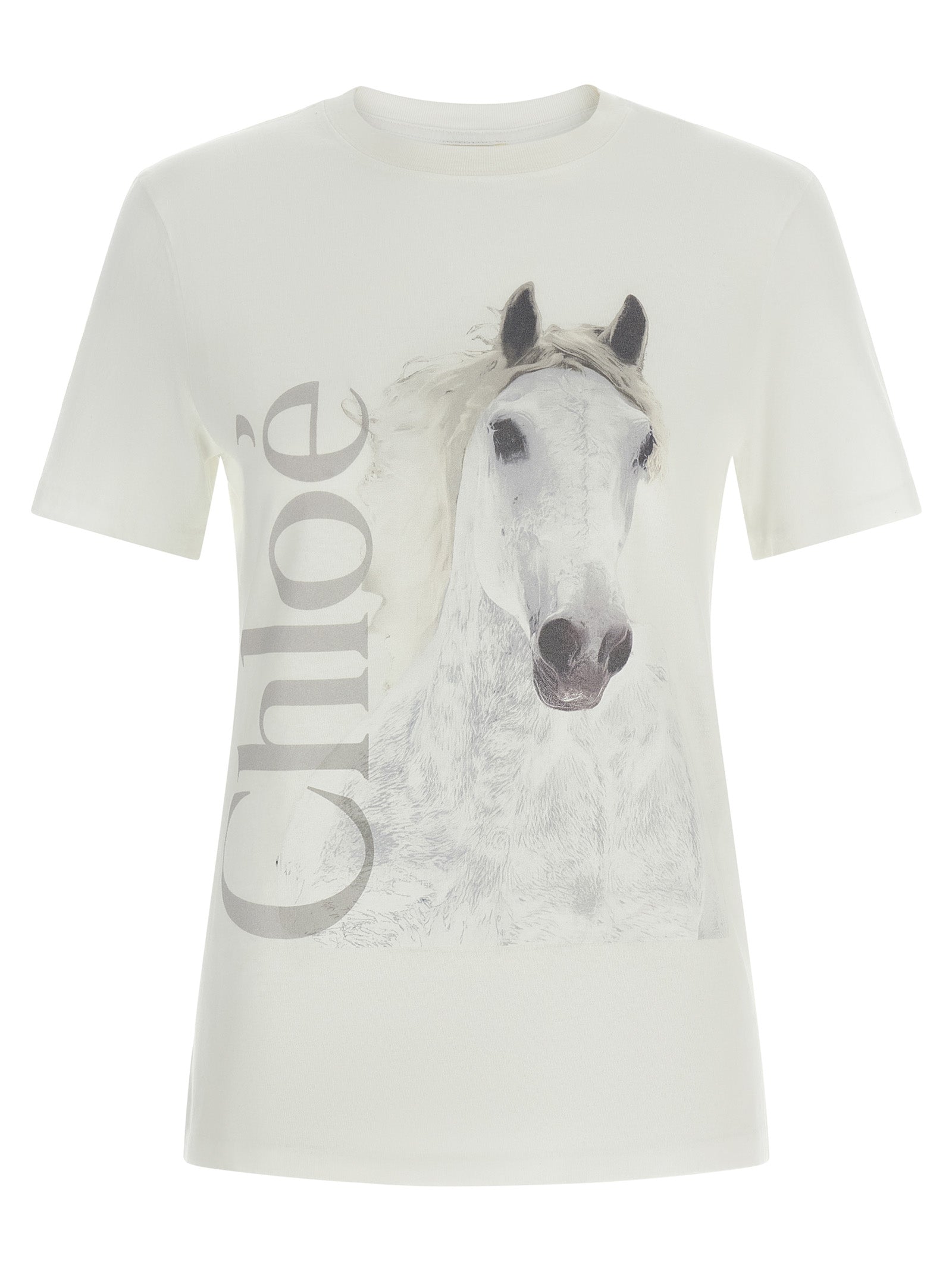 Chloé Heritage Texturized Composite Stitching Detail Tee