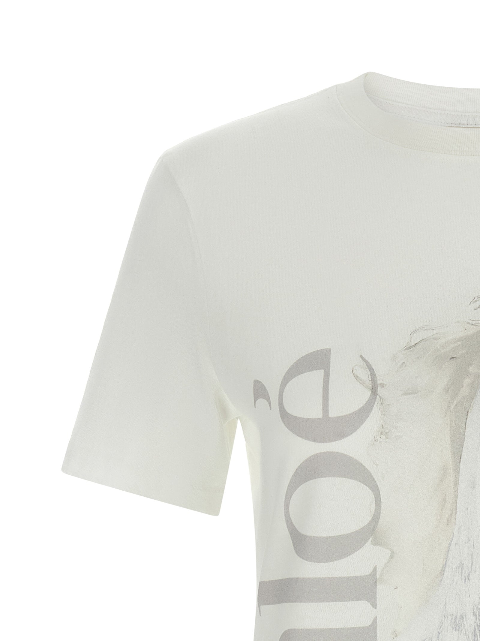 Chloé Heritage Texturized Composite Stitching Detail Tee