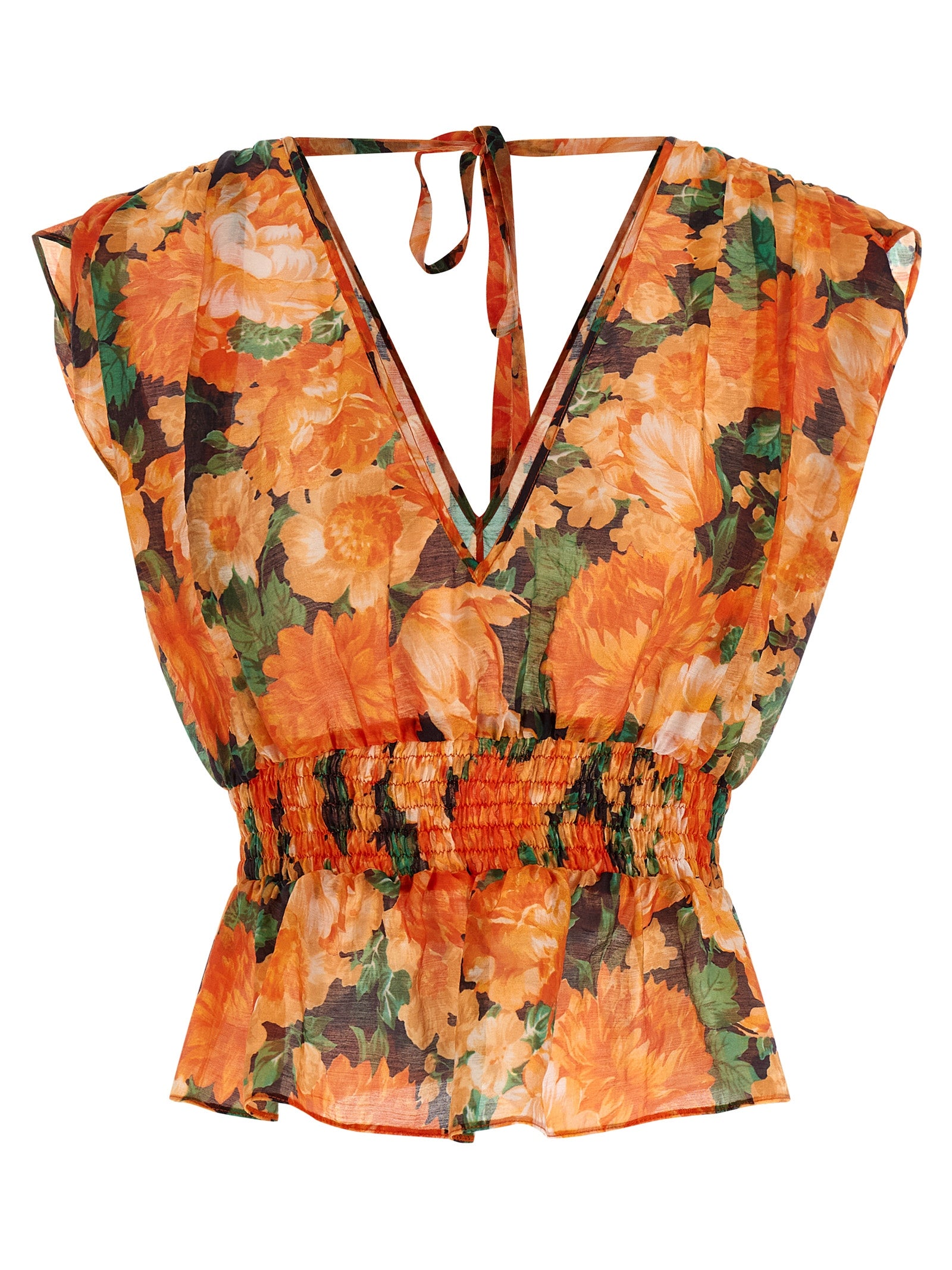 PINKO Arcore BotanicGardenFloral Collection Pattern Top