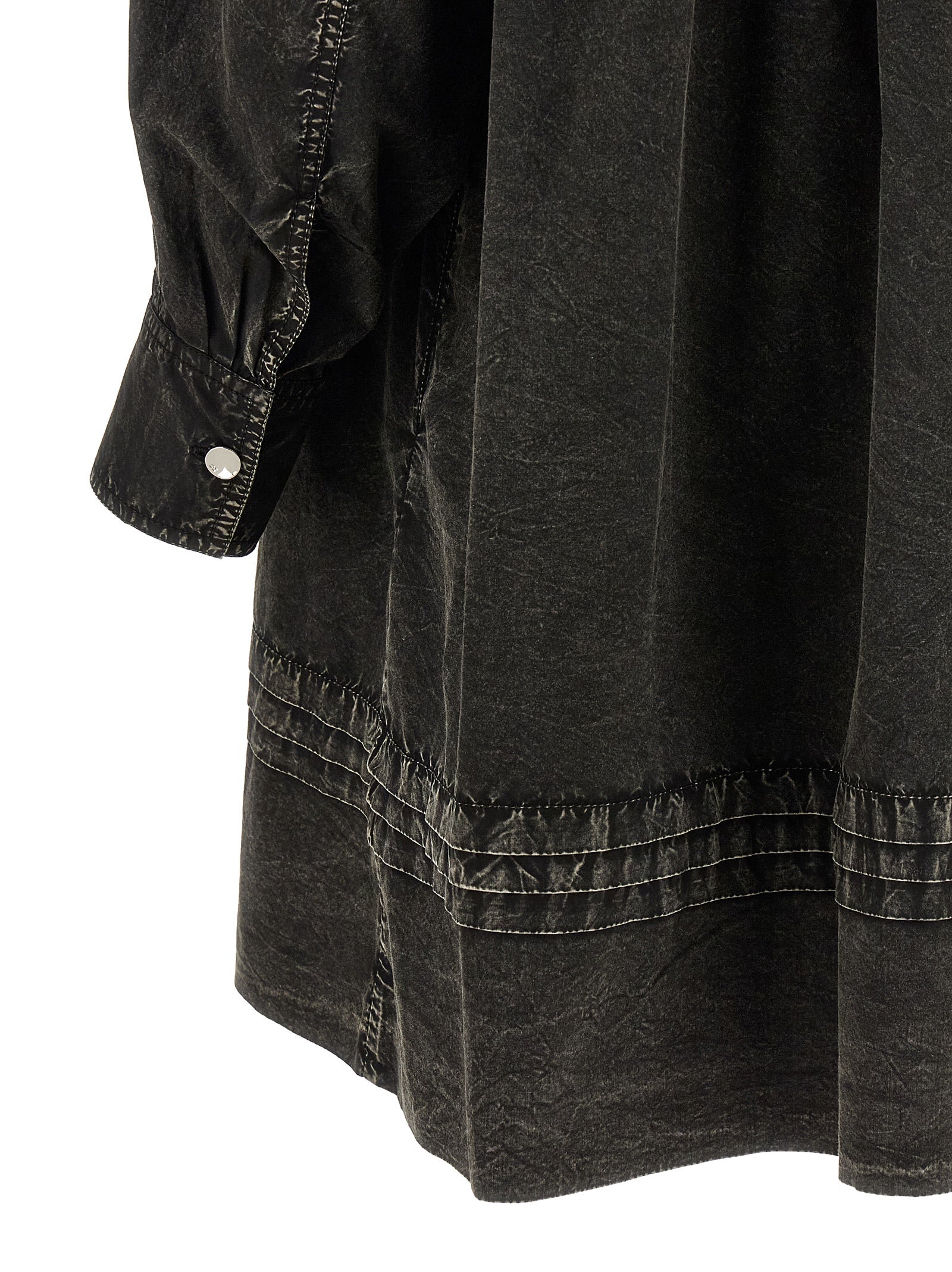 Ganni Statementmaking Textured Intricate Serpentine Dress