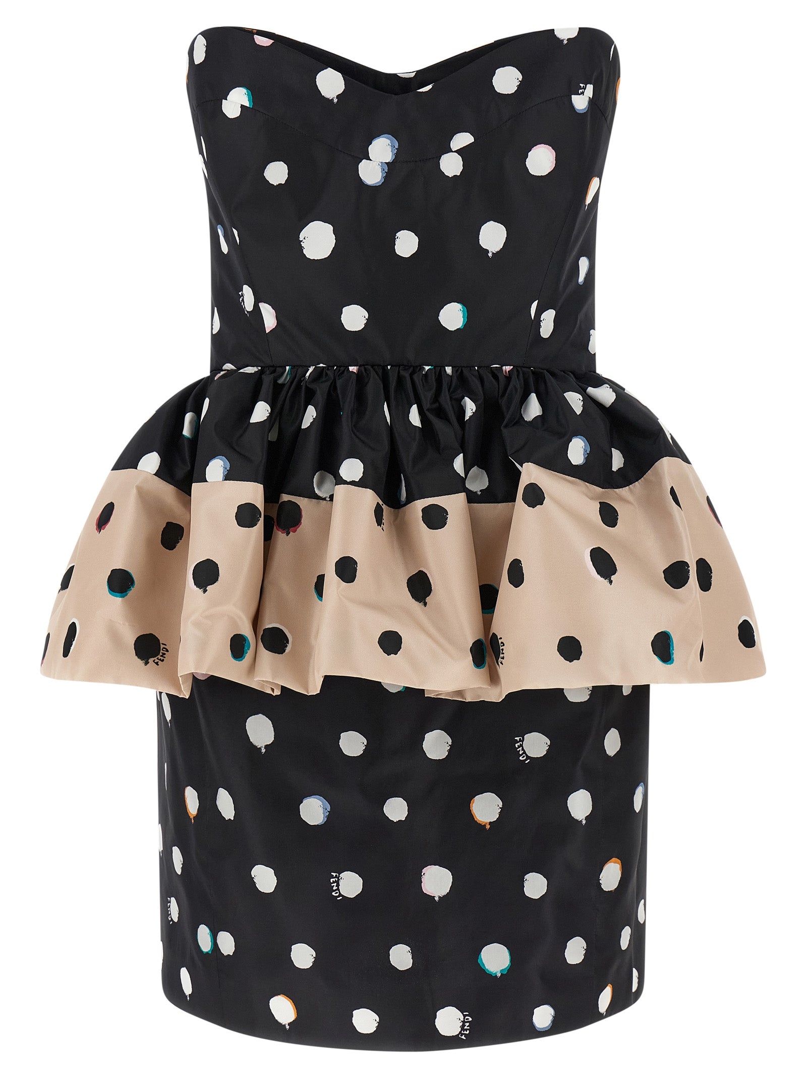 Fendi Falena Dots Street Dress