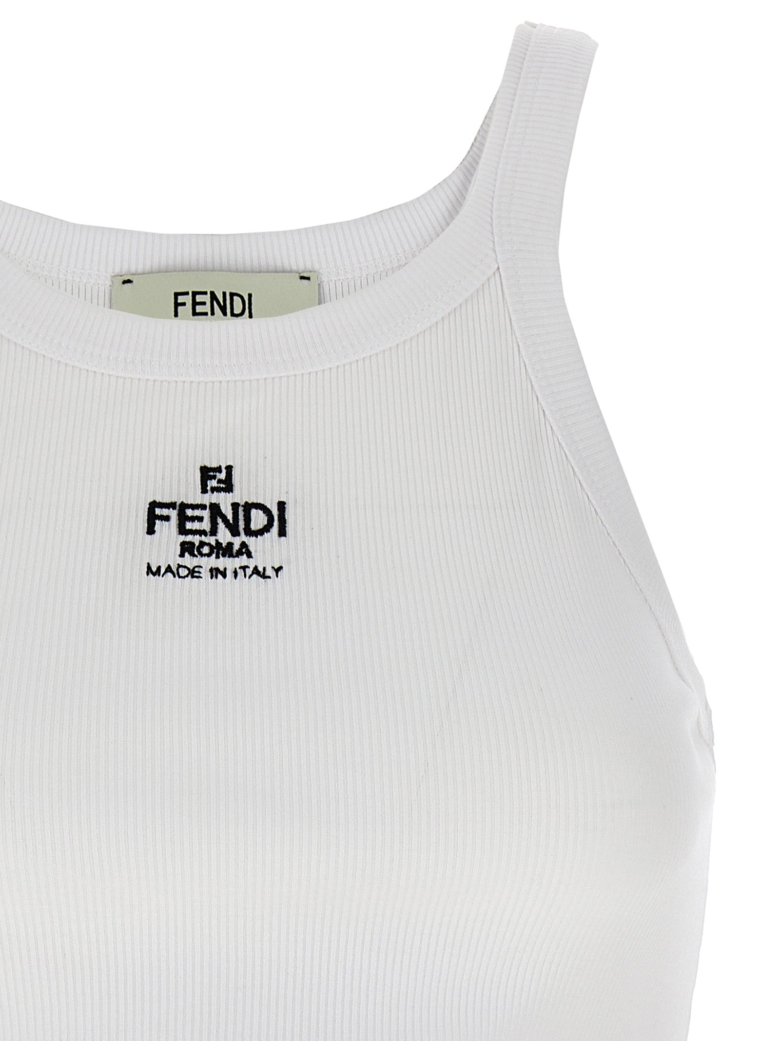 Fendi Grandiloquent Monogrammed Embroidered T Shirt