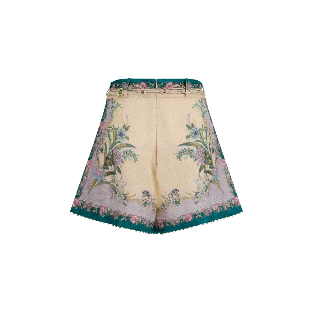 Zimmermann Indra Pleated Shorts Bermuda Shorts