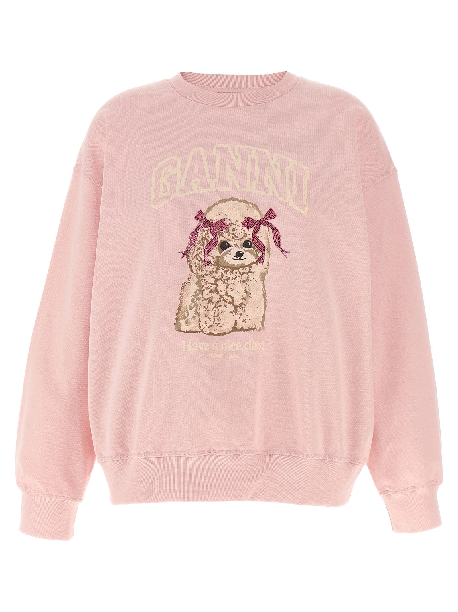 Ganni Crewneck Sweatshirt Moderne Editie Sweatshirt