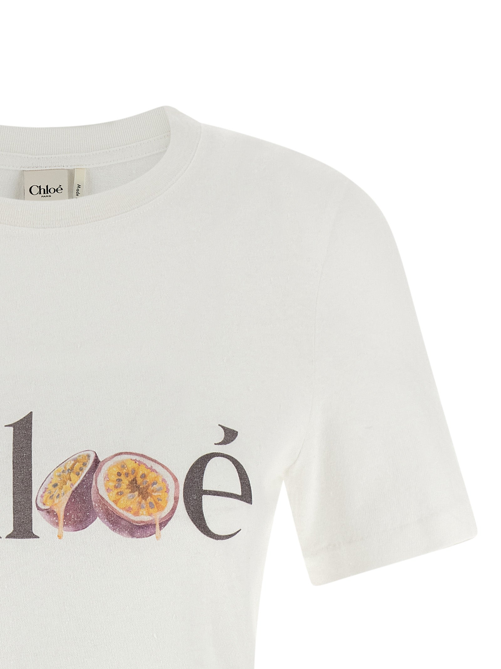 Chloé White Cotton T Shirt