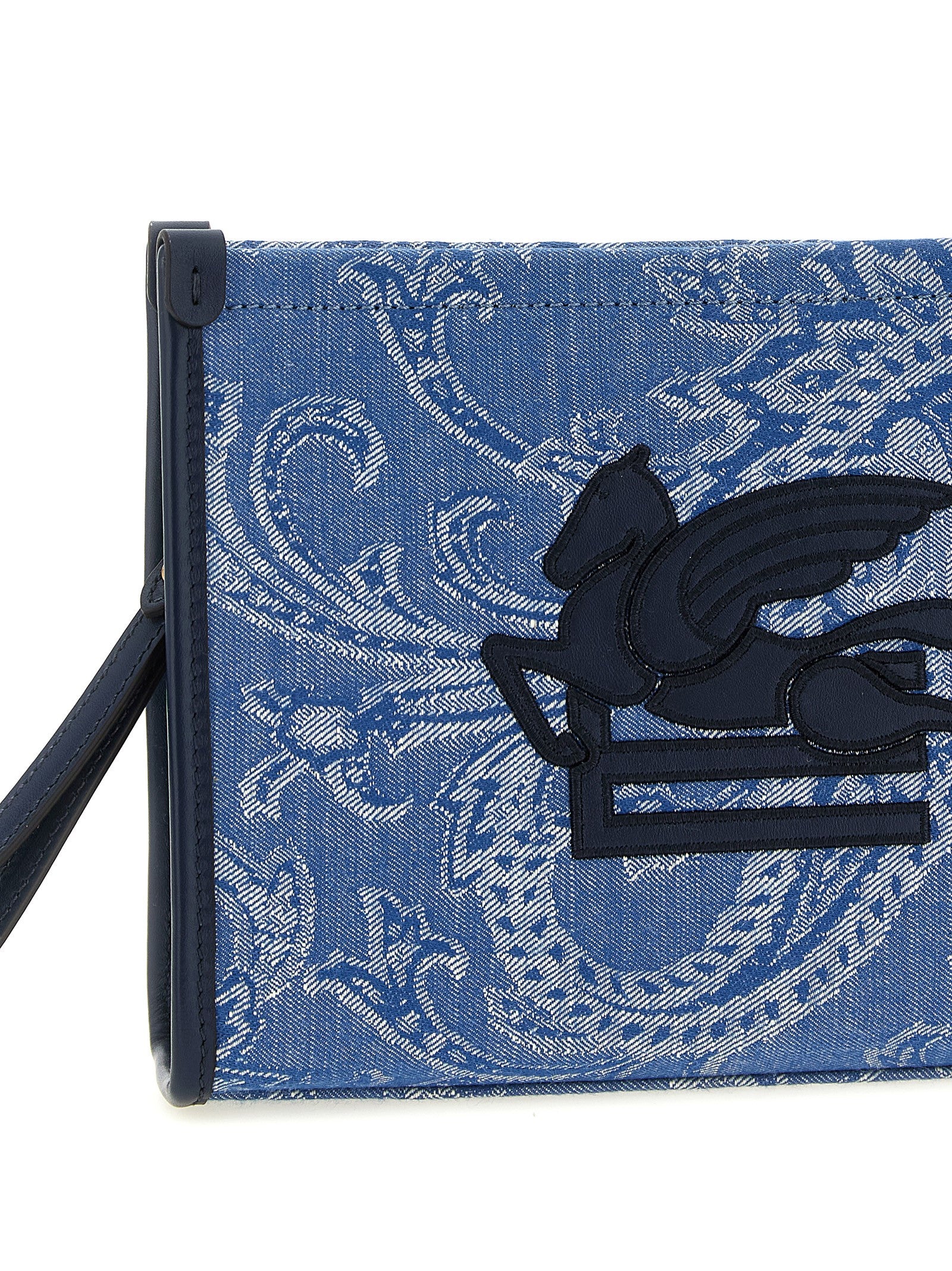 Etro Paisley Jacquard Fabric Clutch Bag