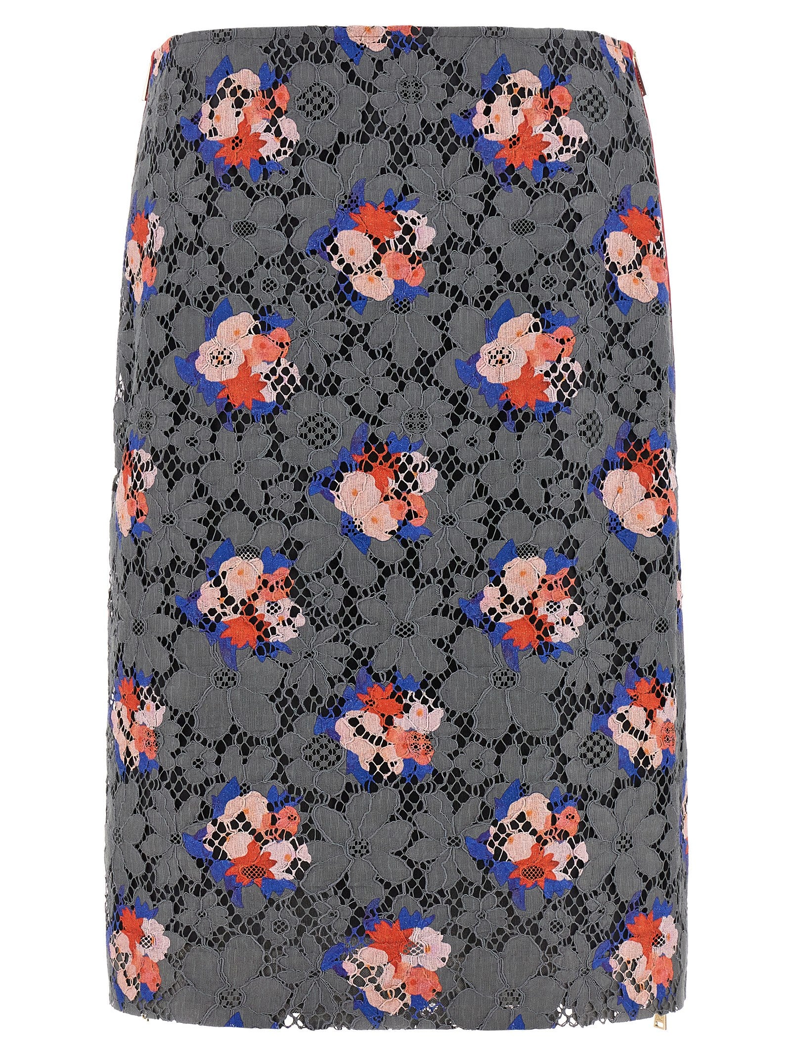Fendi Bouquet Print Midi Skirt
