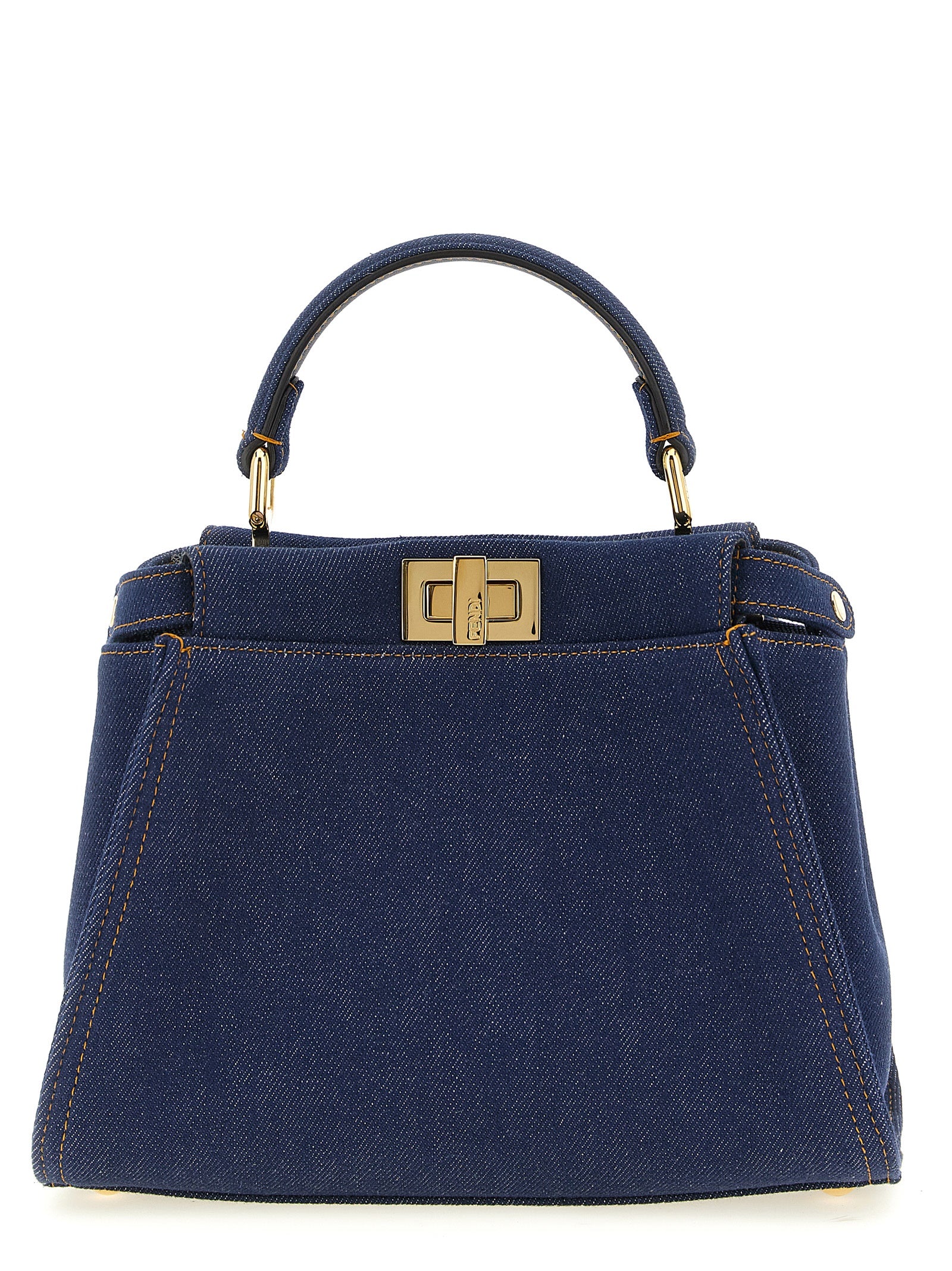 Fendi Peekaboo Mini Denim Handbag