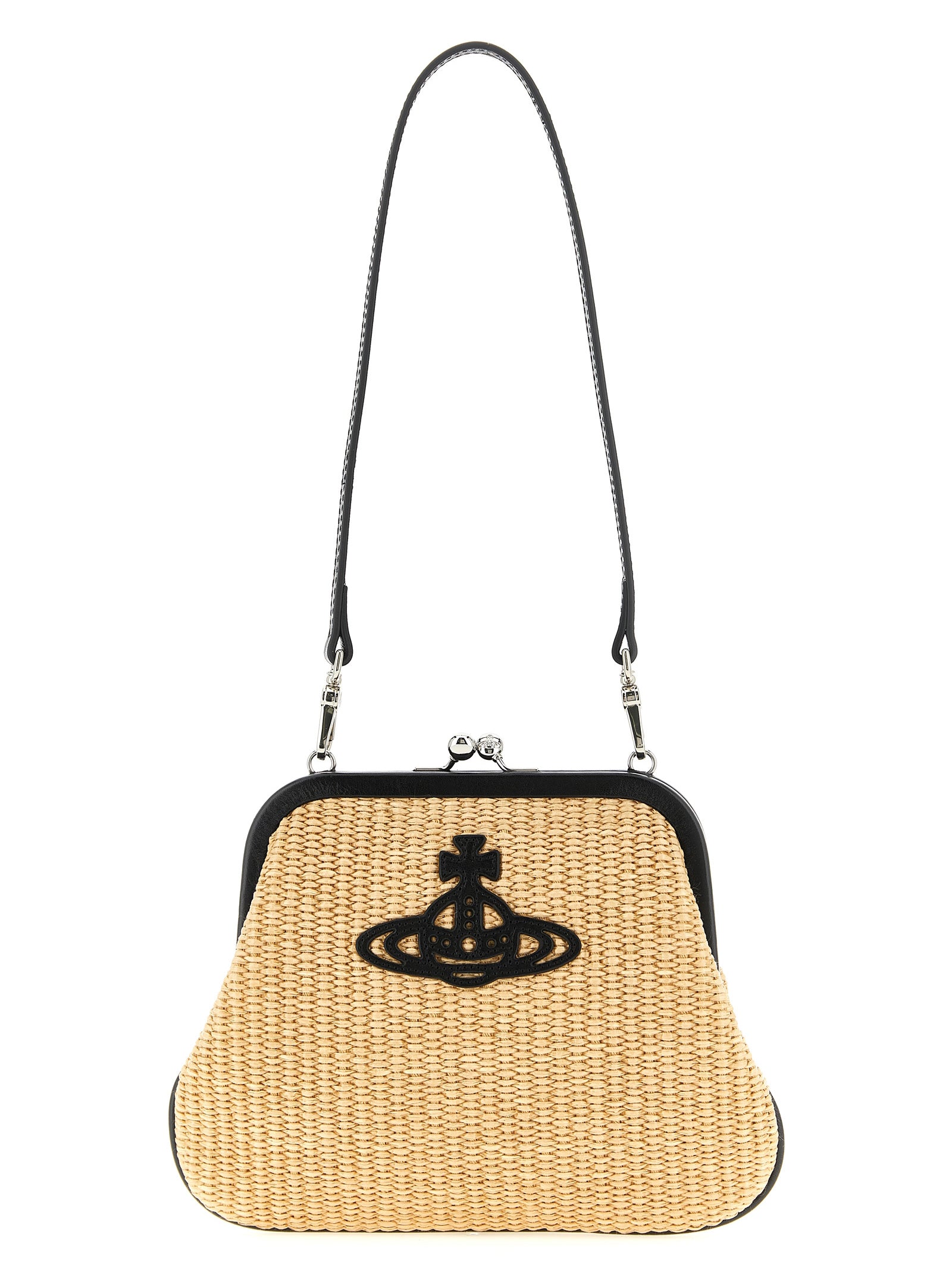 Vivienne Westwood Braided Raffia Clutch Bag