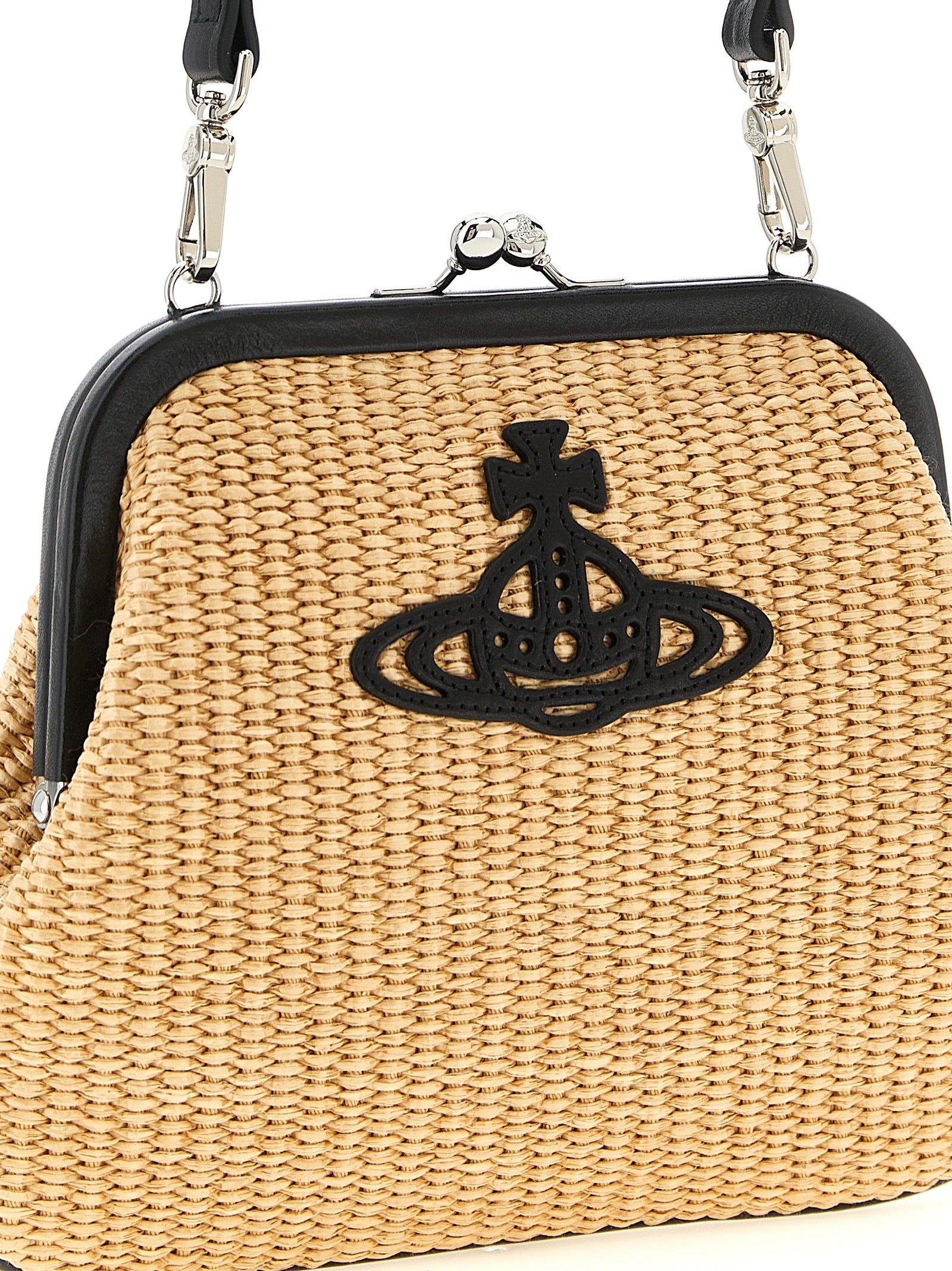 Vivienne Westwood Braided Raffia Clutch Bag