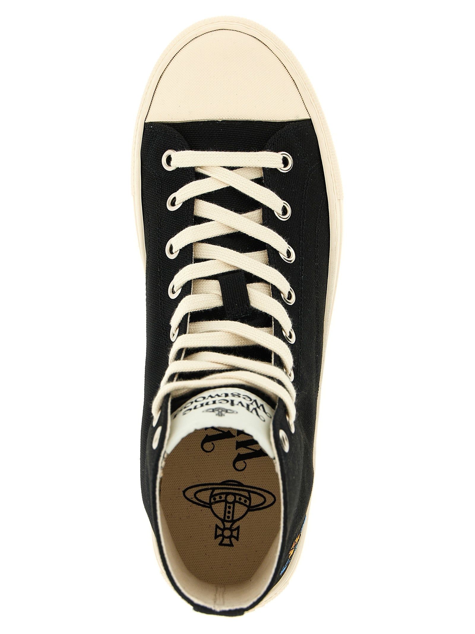 Vivienne Westwood Bicolor High Top Sneakers