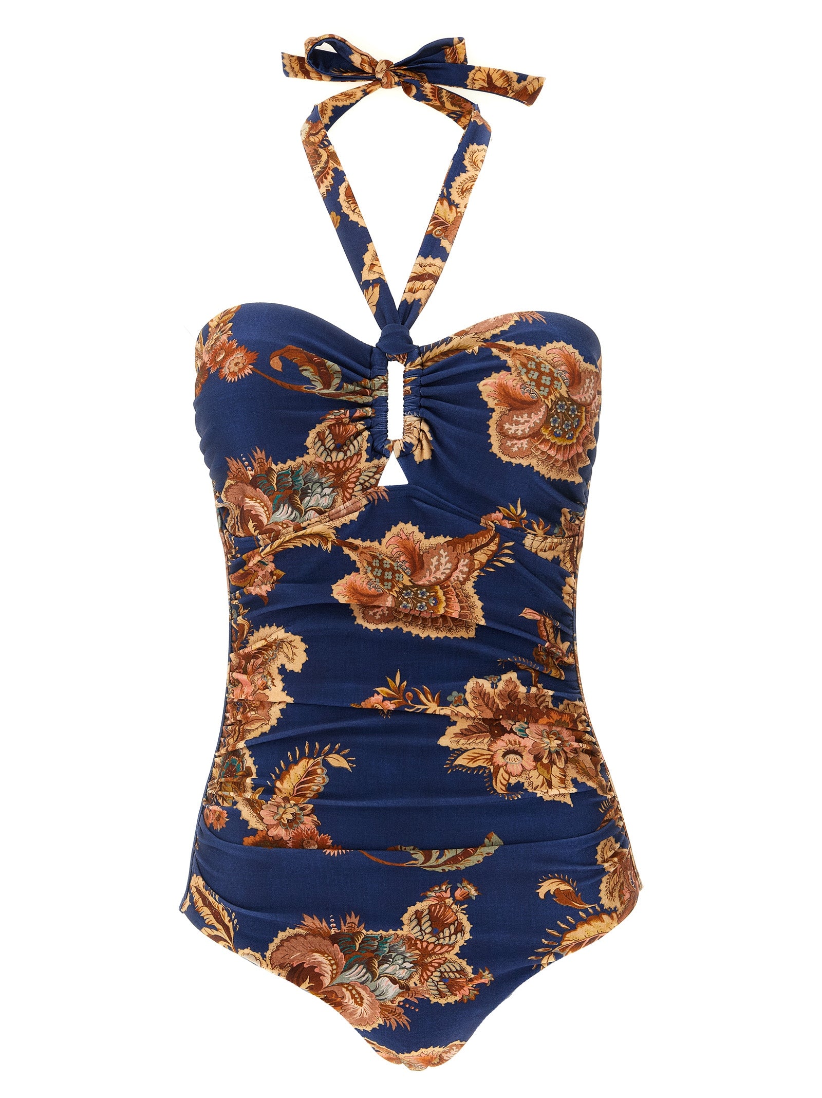 Zimmermann Aster Jacobean Print One-Piece Swimsuit
