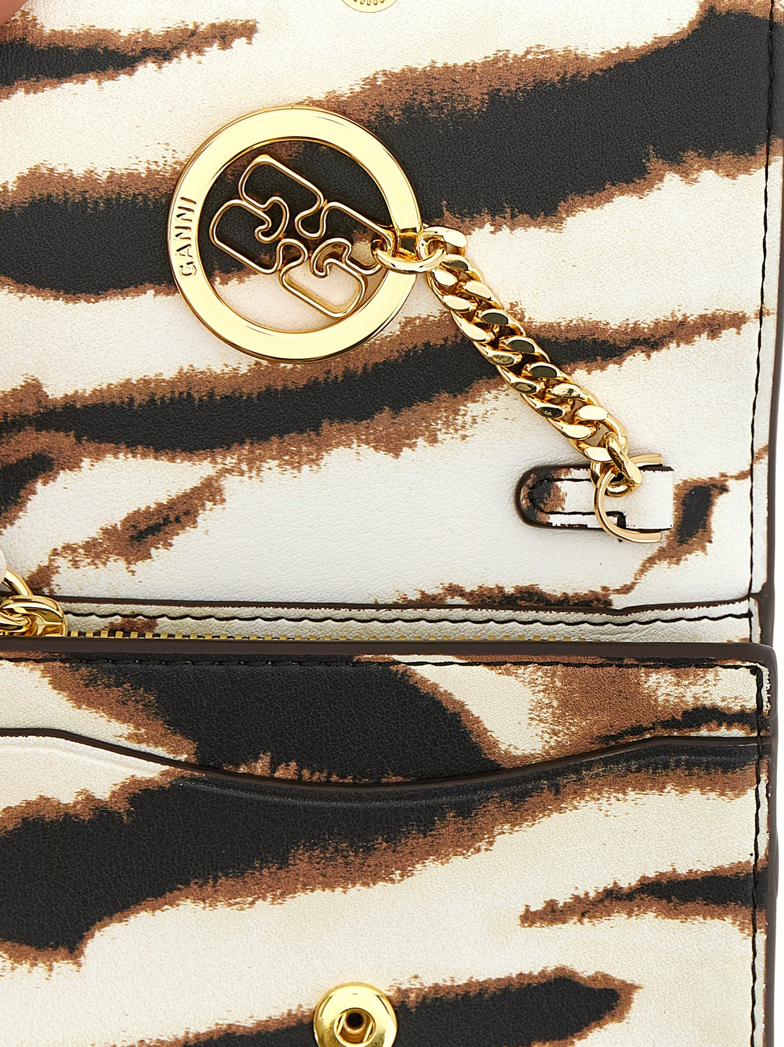 Ganni Bou Cardholder ButterflyLogo Emblem Cardholder