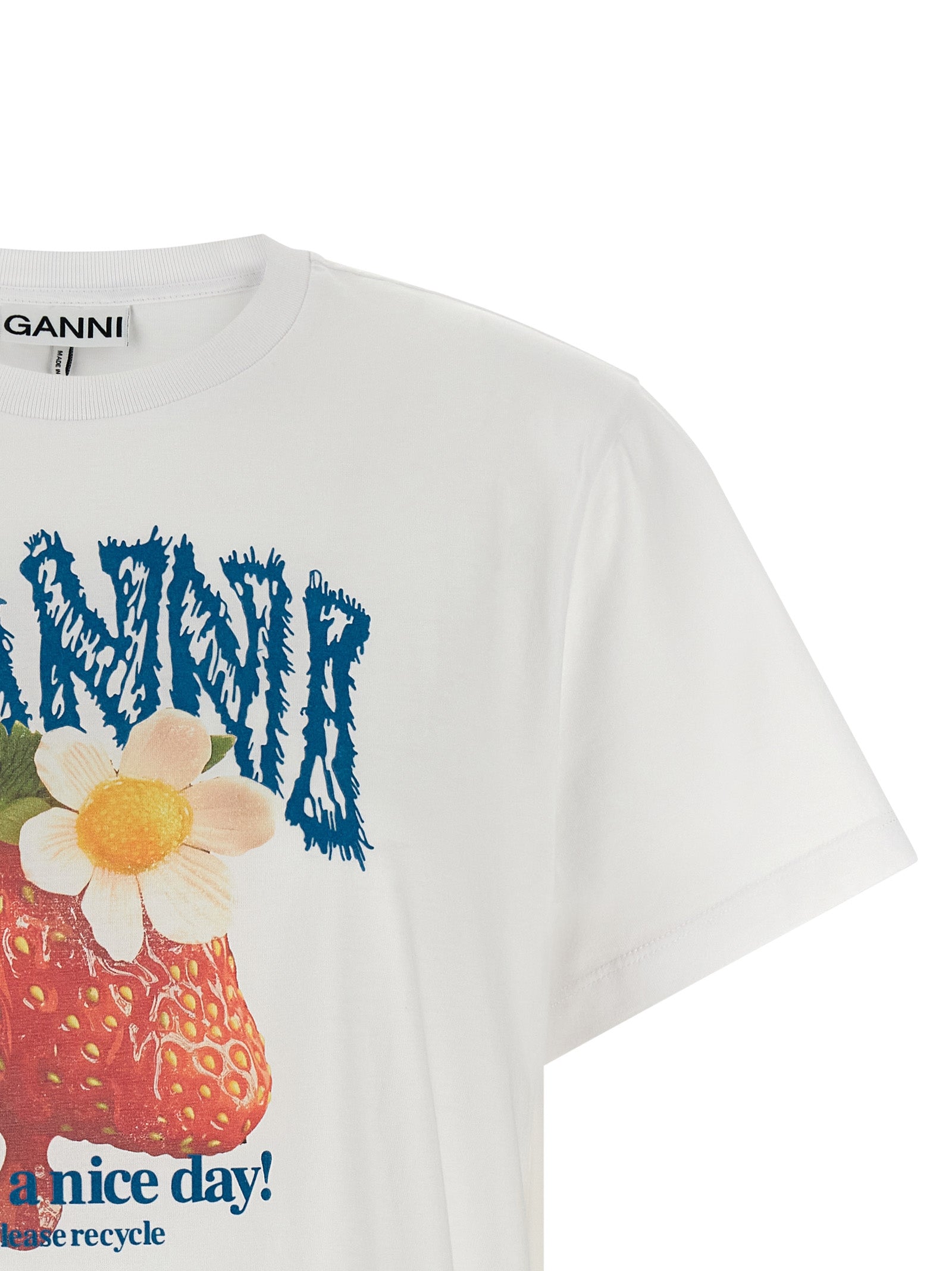 Ganni Front Graphic Statement TShirt