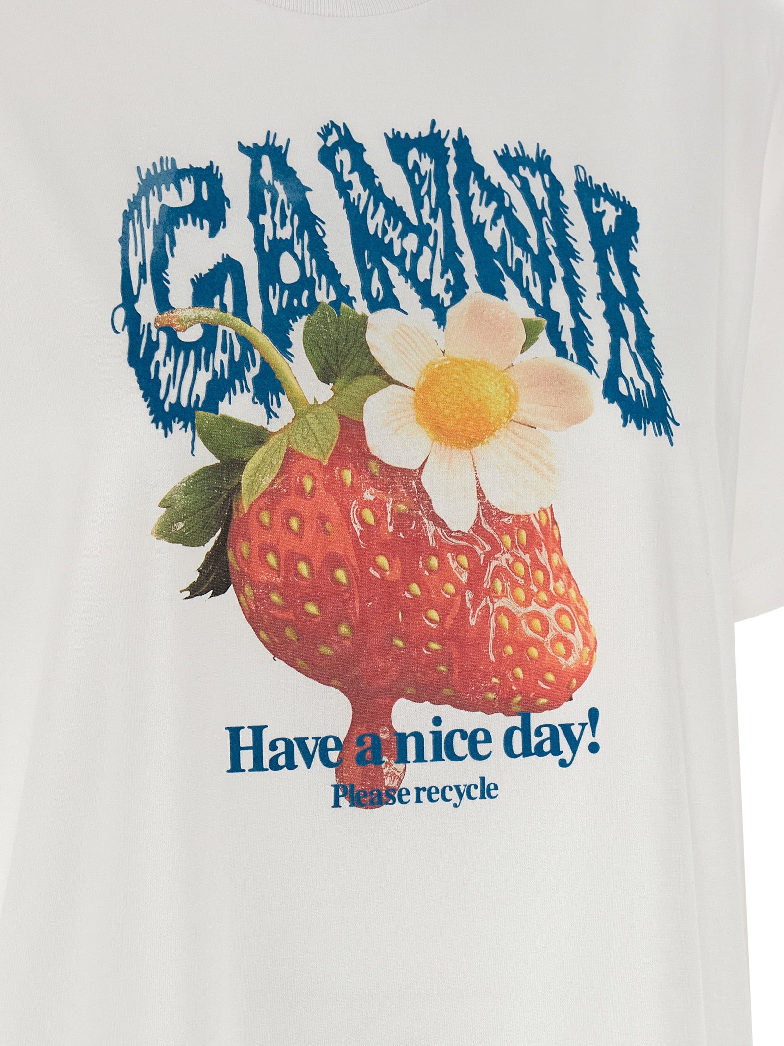 Ganni Front Graphic Statement TShirt