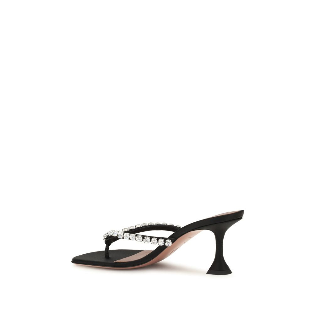 Amina Muaddi Gigi Crystal-Embellished Thong Sandals