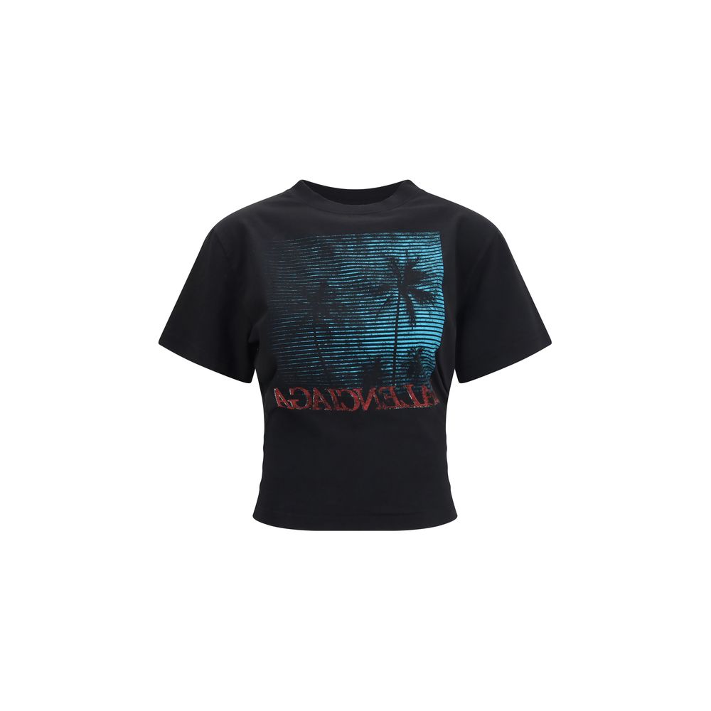 Balenciaga Vintage Holiday Cropped T-Shirt