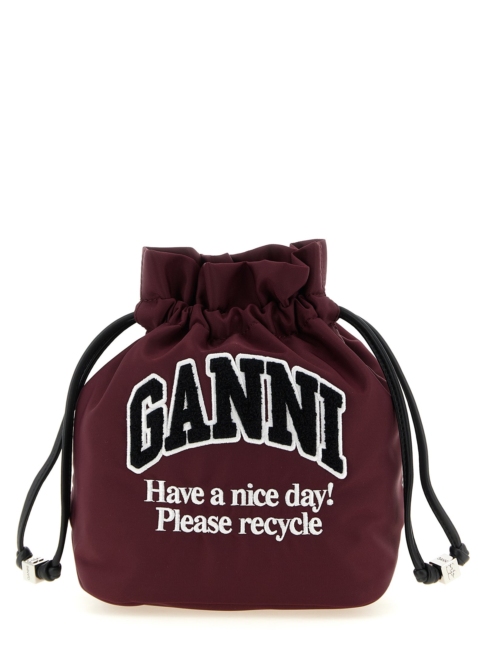 Ganni Logo Pouch Clutch