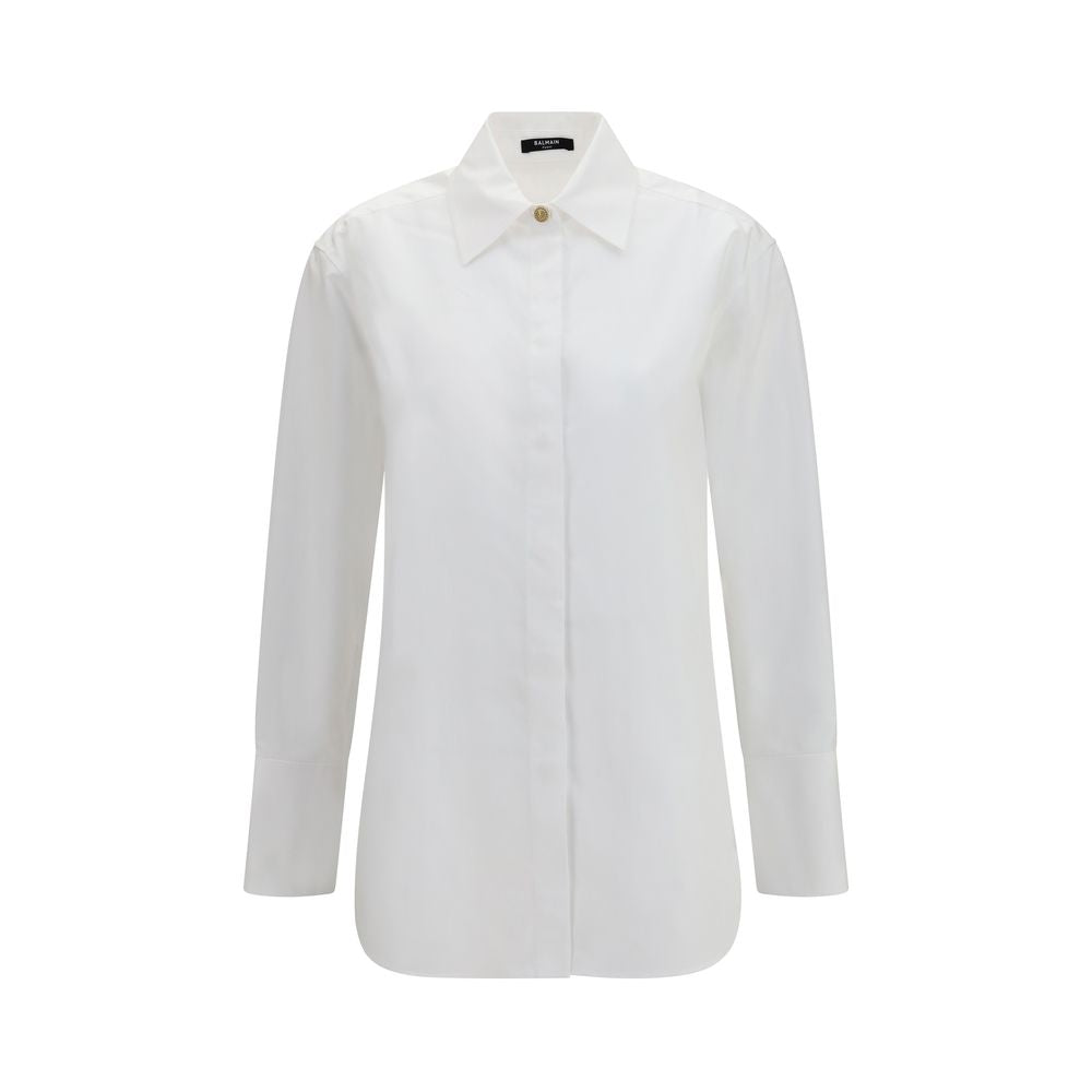 Balmain Silhouette Patterned Statement Dress Shirt