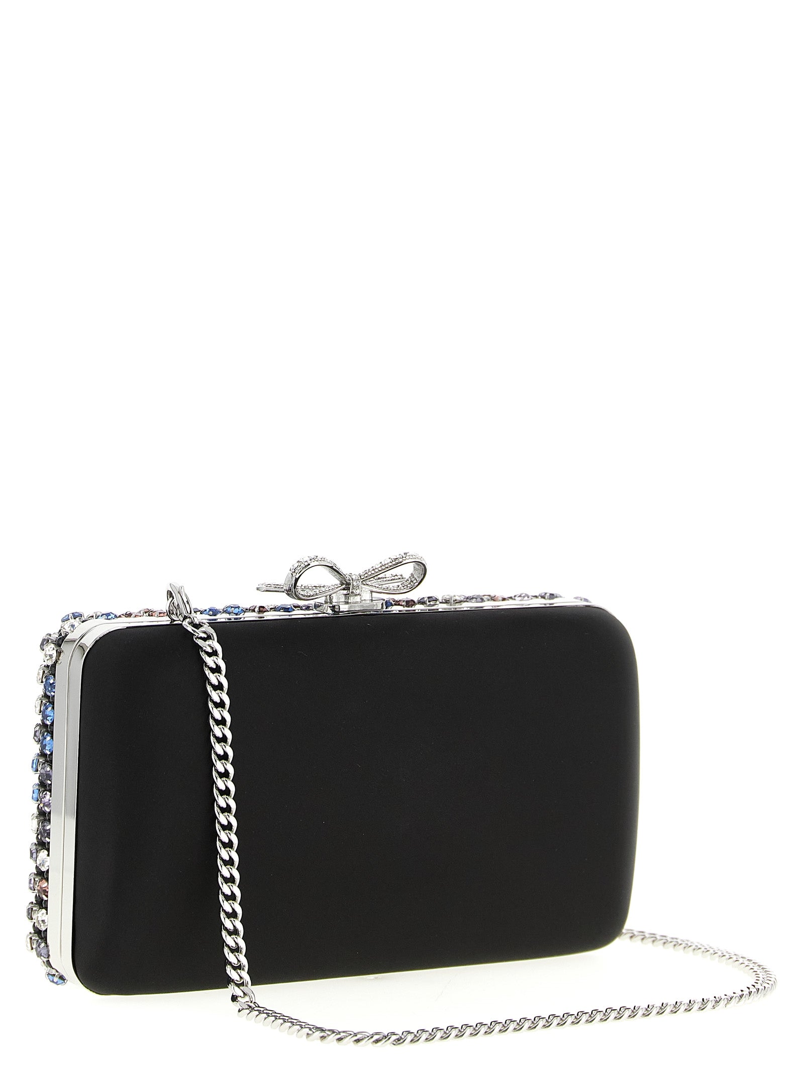 Self-Portrait Crystal Chainmail Clutch Evening Bag