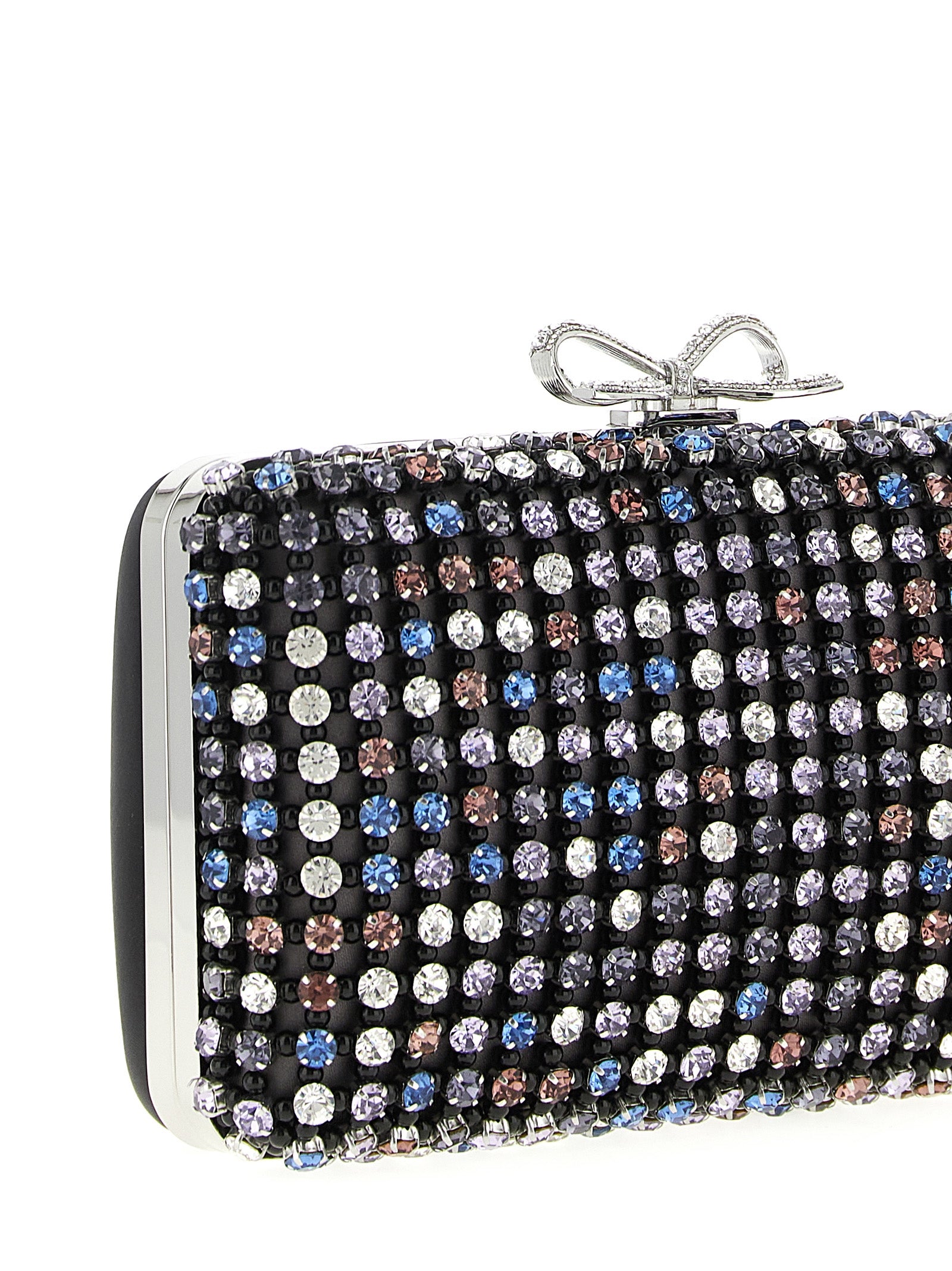 Self-Portrait Crystal Chainmail Clutch Evening Bag