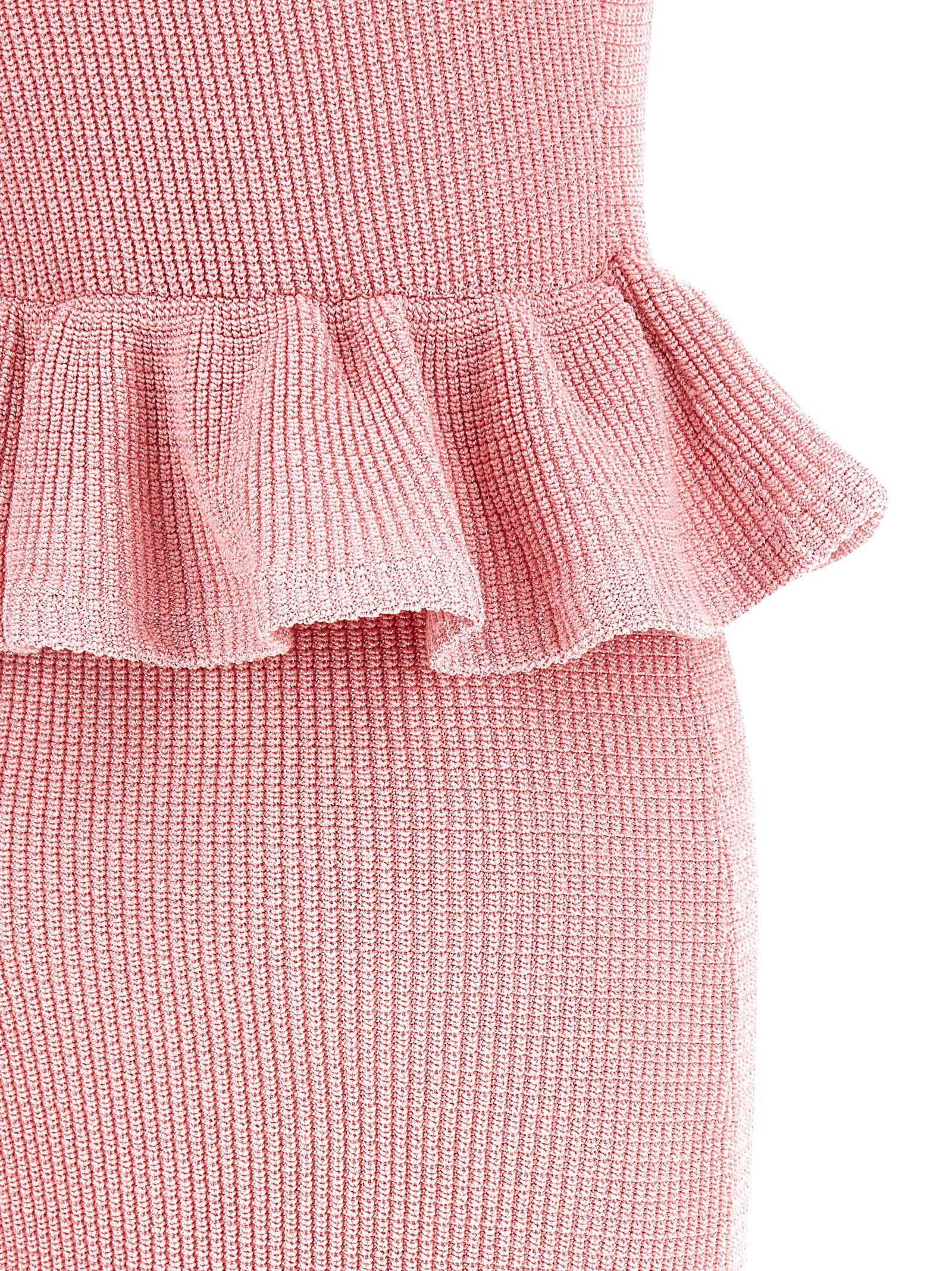 Self-Portrait Multicolor Beaded Textured Knit Dress