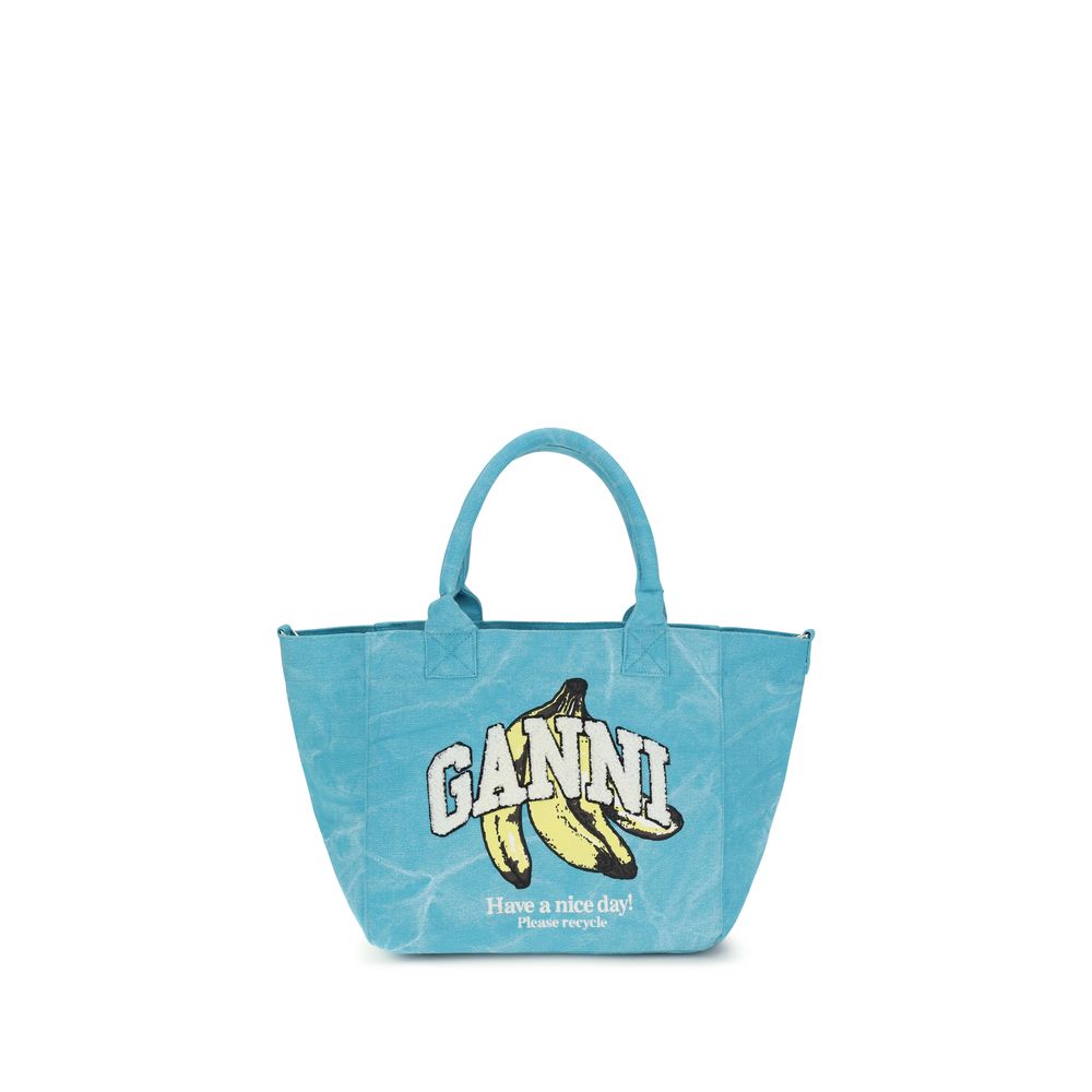 Ganni Banana Print Tote Bag