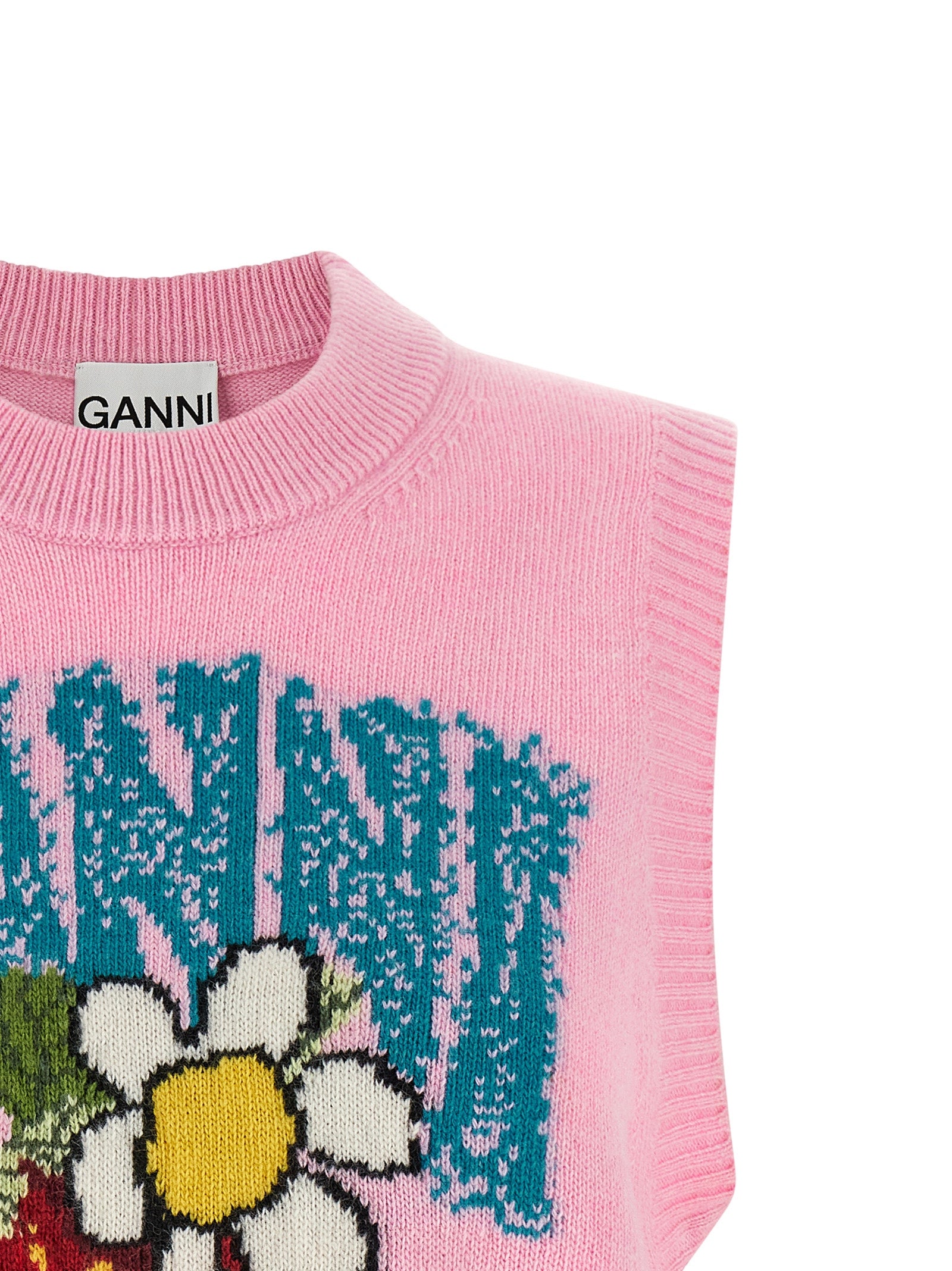 Ganni Wool Sleeveless Sweater